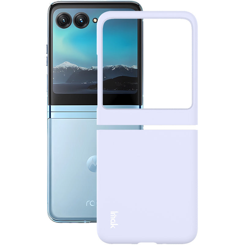 Uniqkart JS-2 Series Shockproof Case for Motorola Razr 40 Ultra 5G Anti-Drop Hard PC Phone Cover - Purple