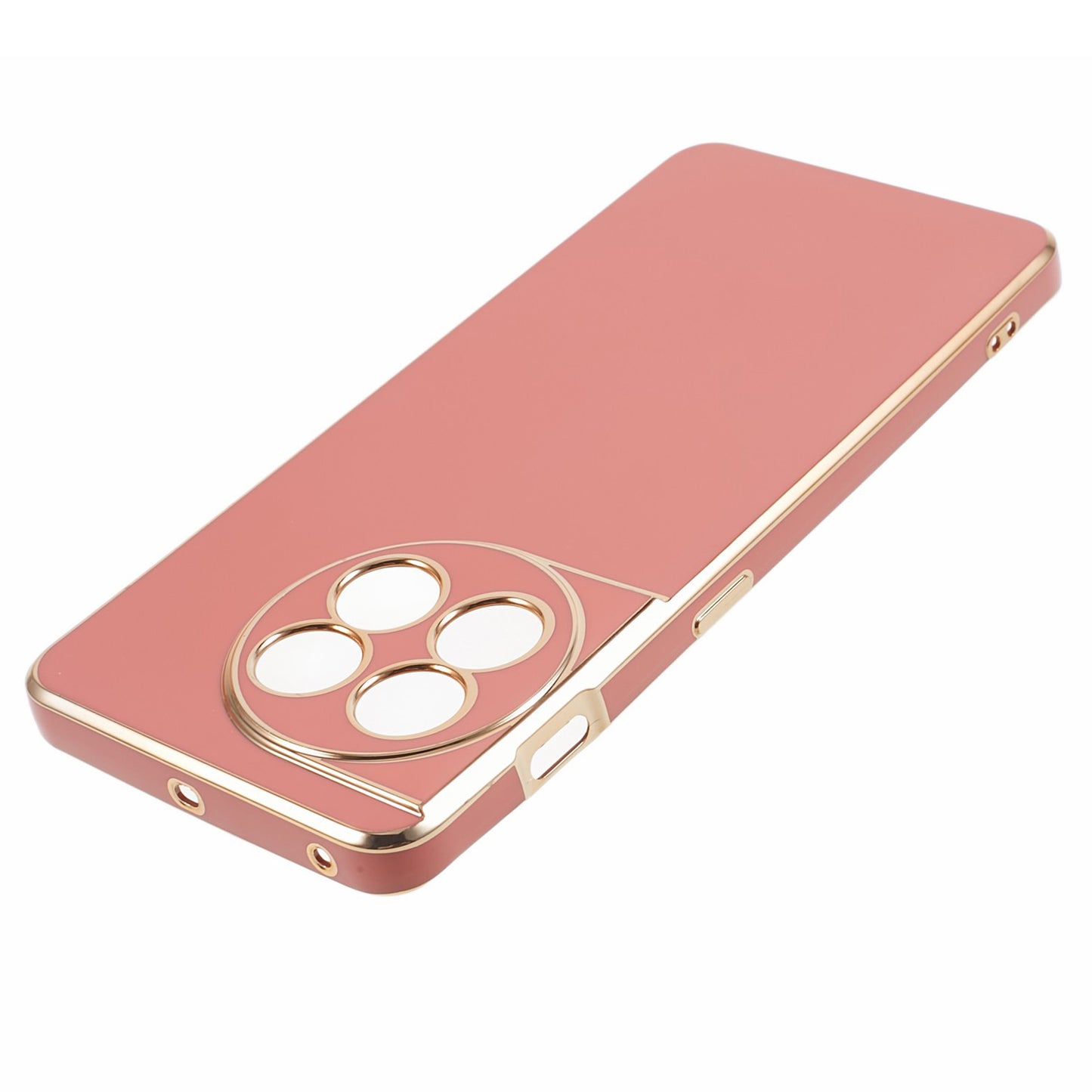 6D Glossy Anti-drop TPU Phone Case for OnePlus 11 5G Electroplating Smooth Phone Cover - Red