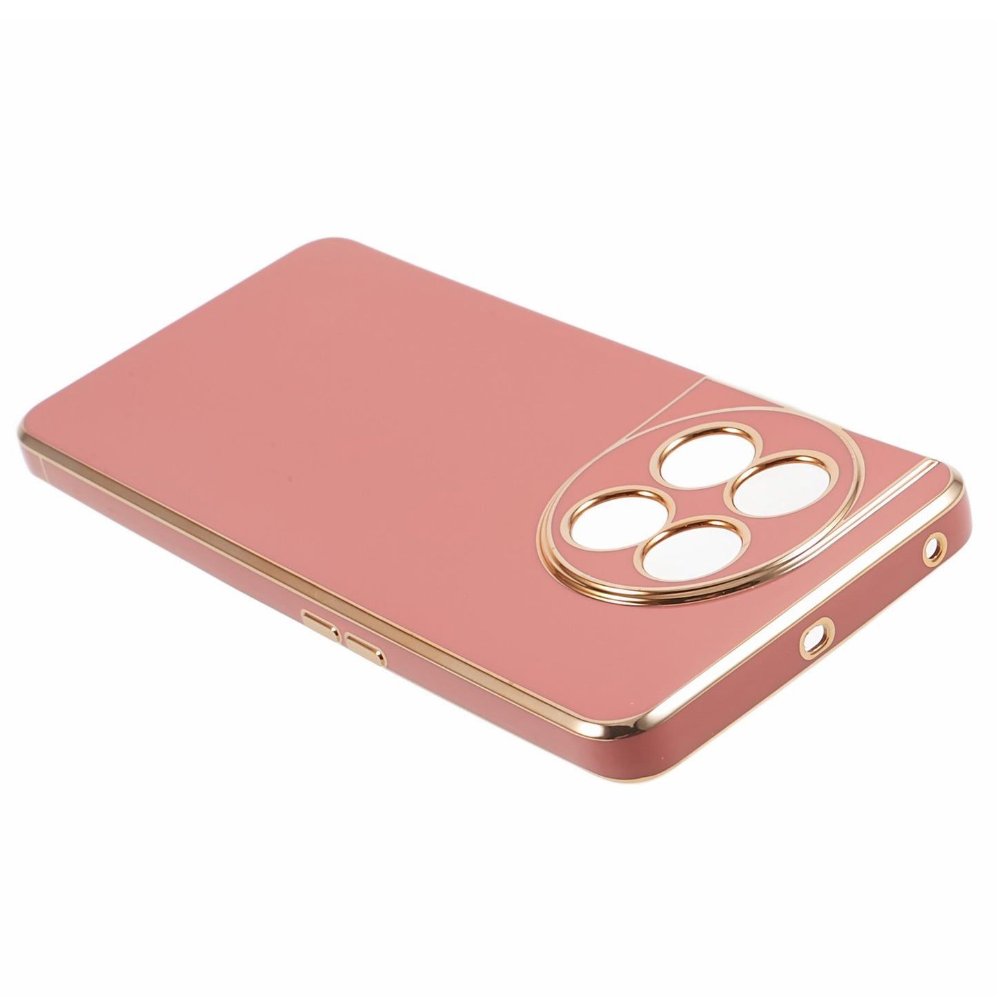 6D Glossy Anti-drop TPU Phone Case for OnePlus 11 5G Electroplating Smooth Phone Cover - Red