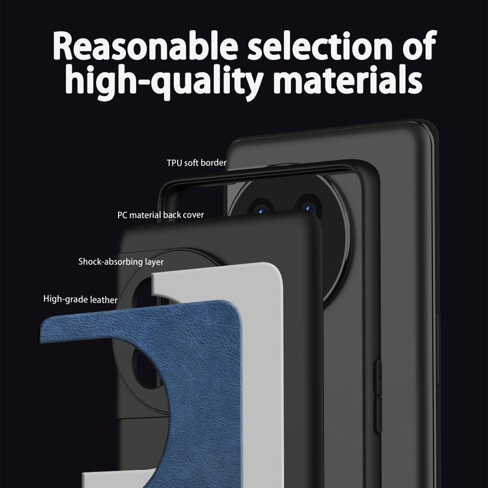 For OnePlus 11 5G PU Leather+TPU+PC Phone Cover Retro Anti-scratch Cell Phone Case - Green