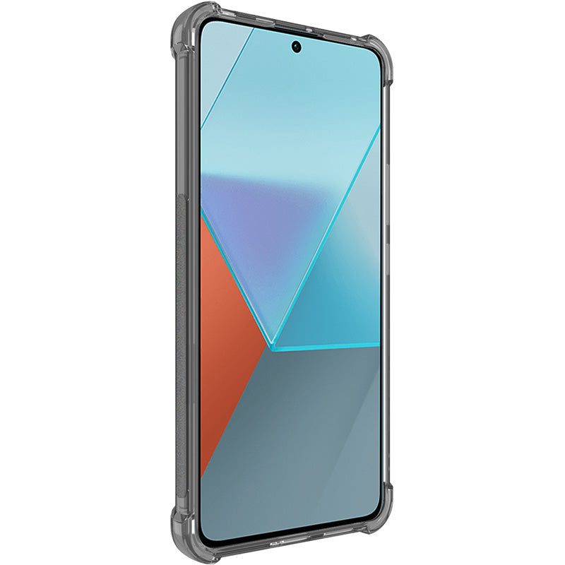 IMAK For Xiaomi Redmi Note 13 Pro 5G / Poco X6 5G Case Anti-Scratch TPU Cover Airbag Corner Anti-drop Phone Shell - Transparent Black