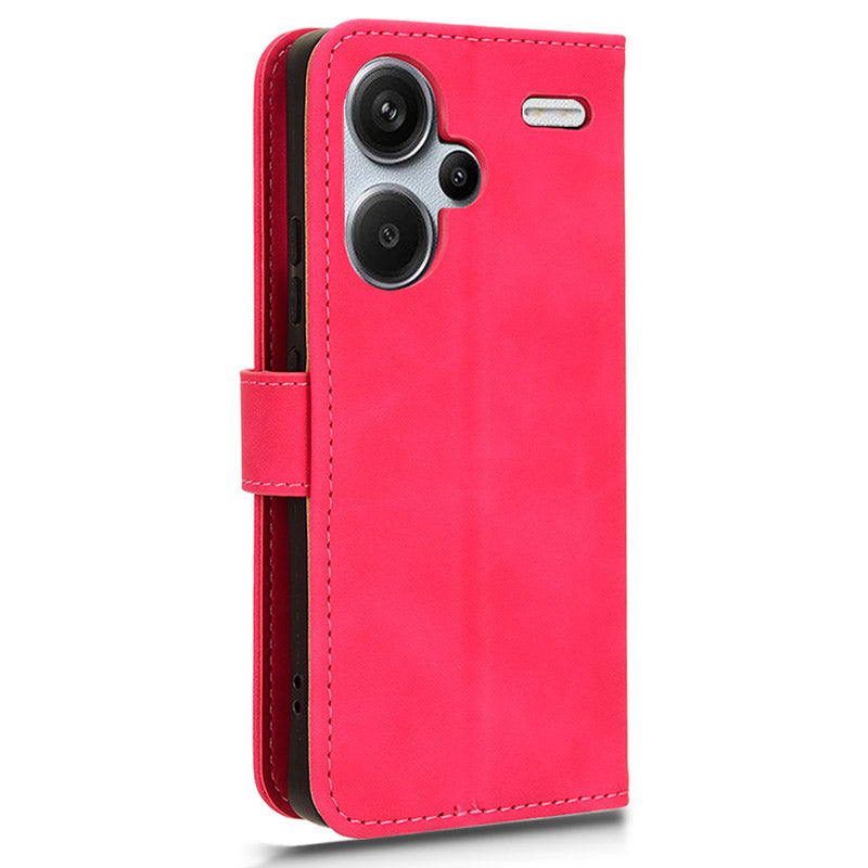 For Xiaomi Redmi Note 13 Pro+ 5G Case Skin-touch Leather Phone Cover - Rose