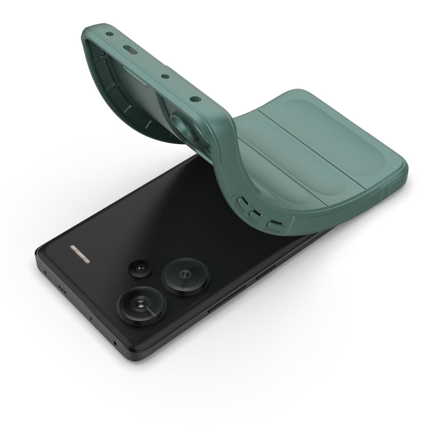 For Xiaomi Redmi Note 13 Pro+ 5G Case Anti-scratch TPU Rugged Phone Cover - Green