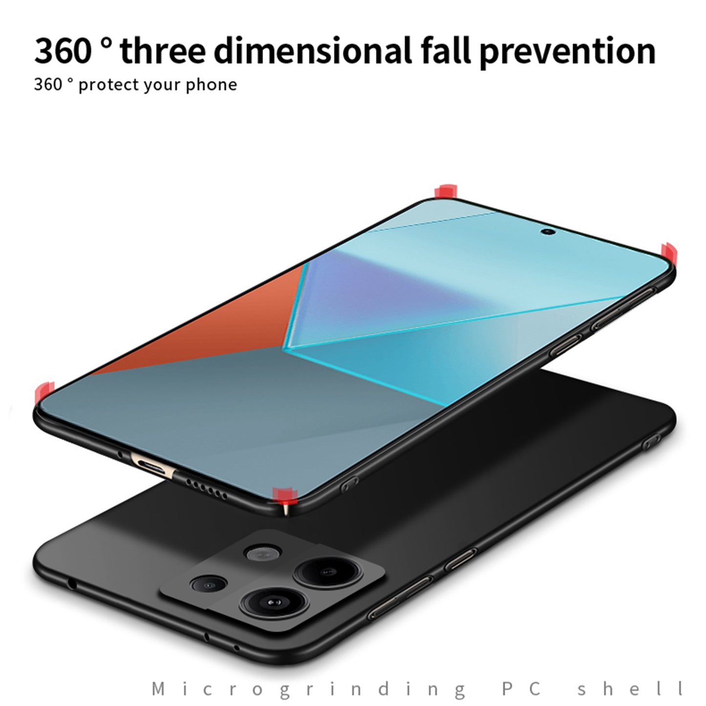MOFI Shield Matte Series for Xiaomi Redmi Note 13 Pro 4G / 5G / Poco X6 5G / Poco M6 Pro 4G Case Hard PC Phone Cover - Blue