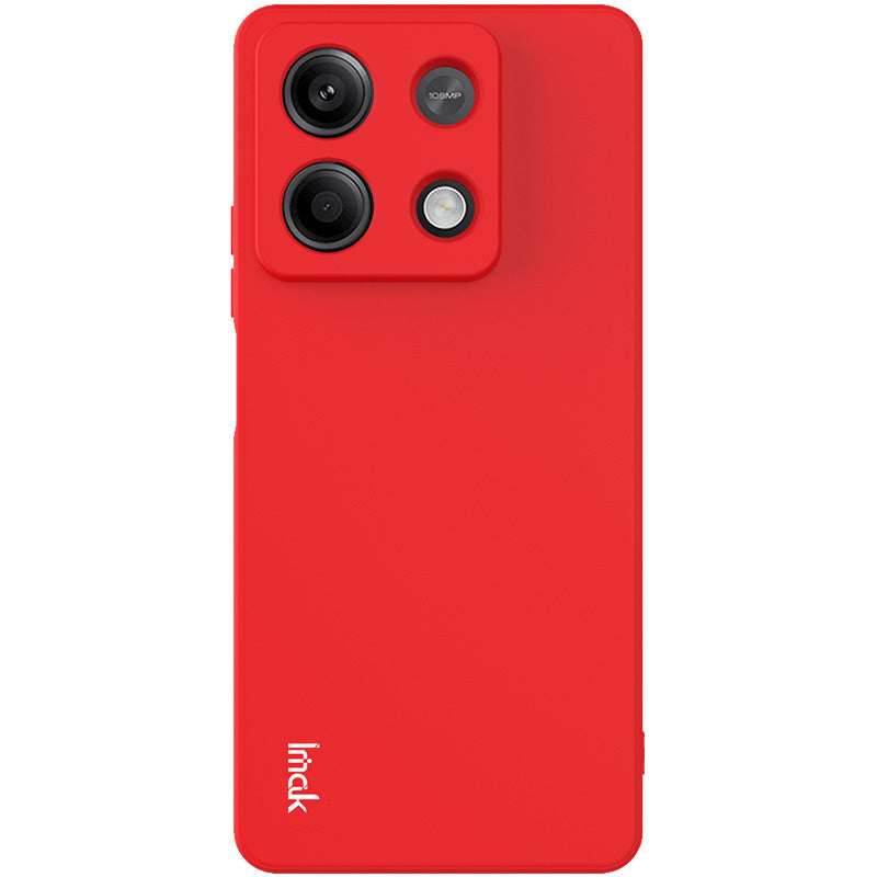 IMAK UC-4 Series for Xiaomi Redmi Note 13 5G TPU Case Straight Edge Phone Cover - Red