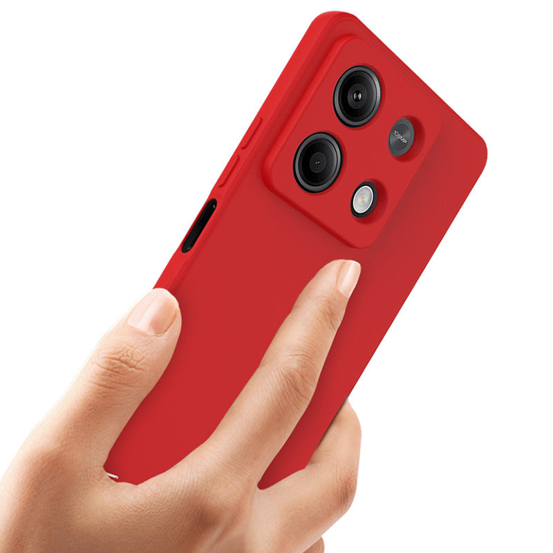 IMAK UC-4 Series for Xiaomi Redmi Note 13 5G TPU Case Straight Edge Phone Cover - Red