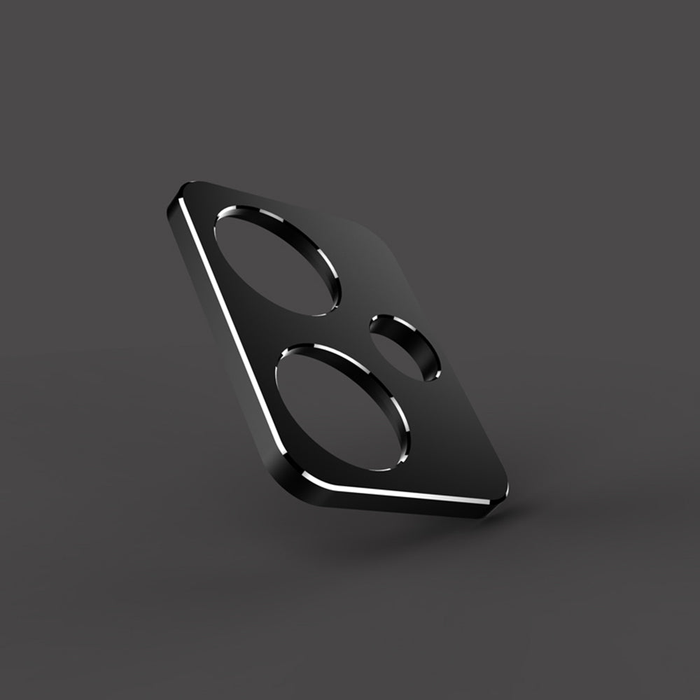 For Xiaomi Redmi Note 13 Pro+ Bumper Case Metal Frame Bumper Cover with Camera Lens Guard - Black / Silver