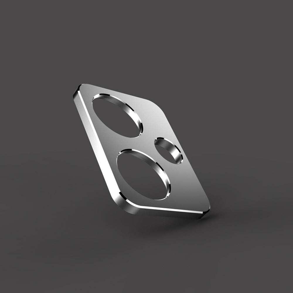 For Xiaomi Redmi Note 13 Pro+ Bumper Case Metal Frame Bumper Cover with Camera Lens Guard - Silver