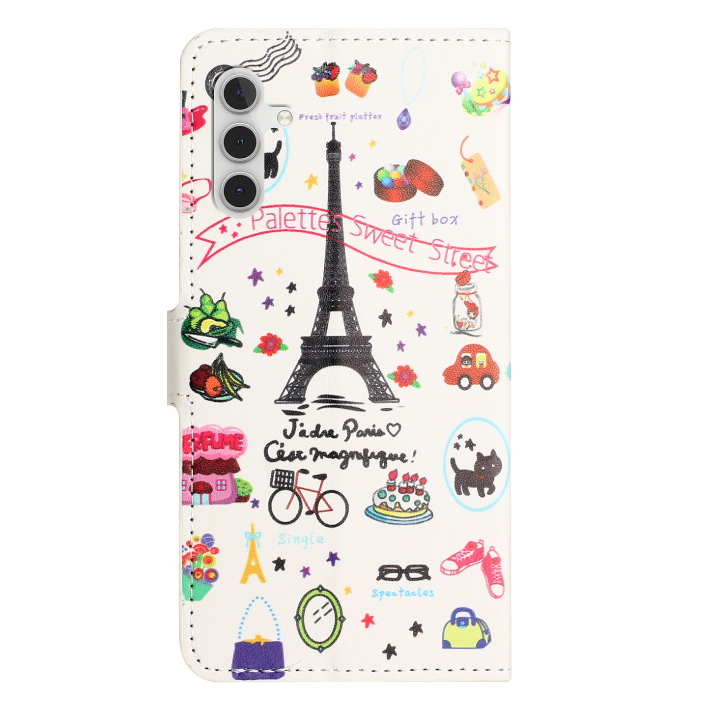For Samsung Galaxy S24 Case PU Leather Drop-proof Phone Case with Wallet - Iron Tower