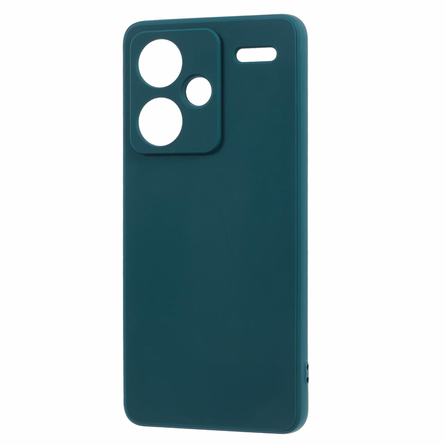 For Xiaomi Redmi Note 13 Pro+ 5G Case Straight Edge Soft TPU Phone Back Cover - Army Green