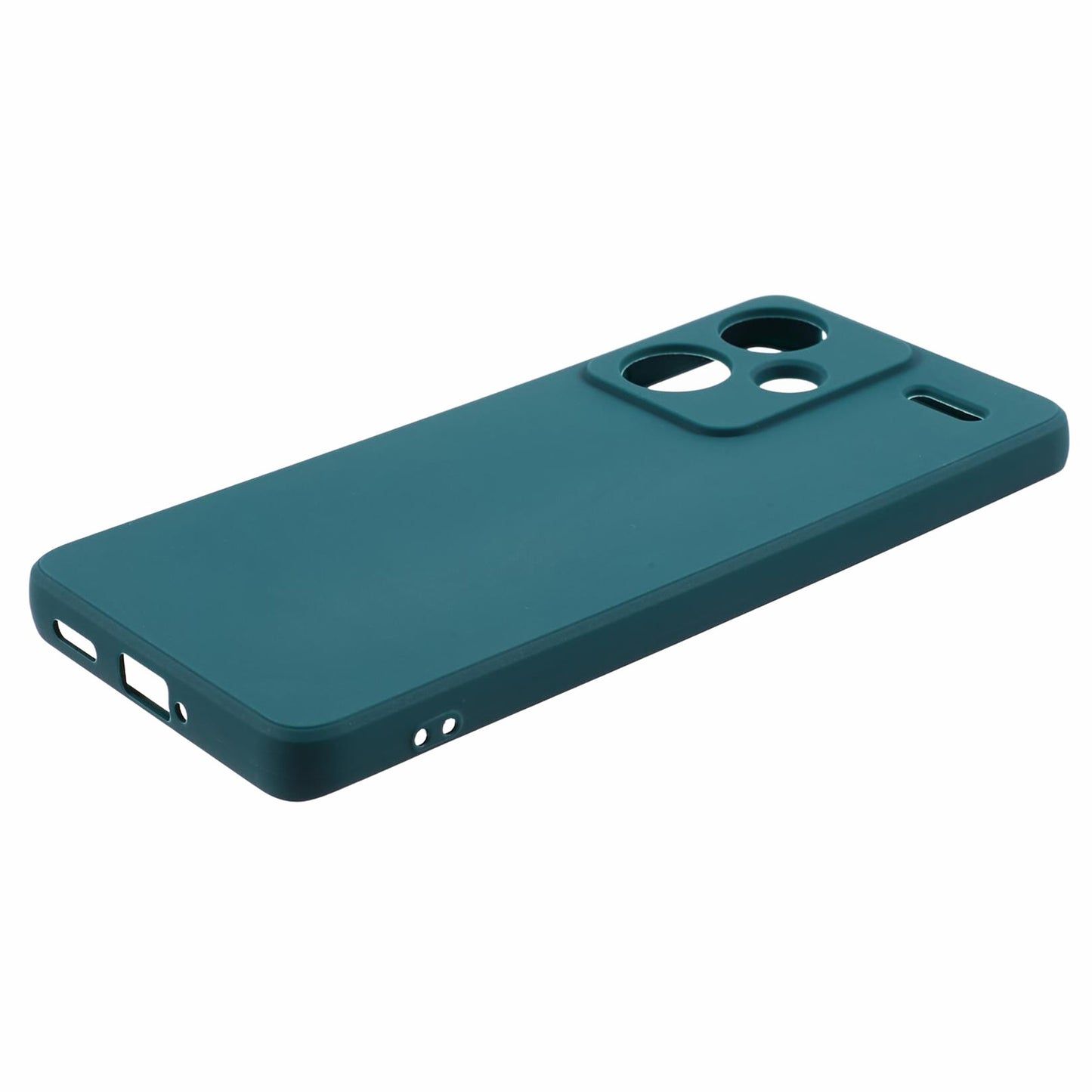 For Xiaomi Redmi Note 13 Pro+ 5G Case Straight Edge Soft TPU Phone Back Cover - Army Green