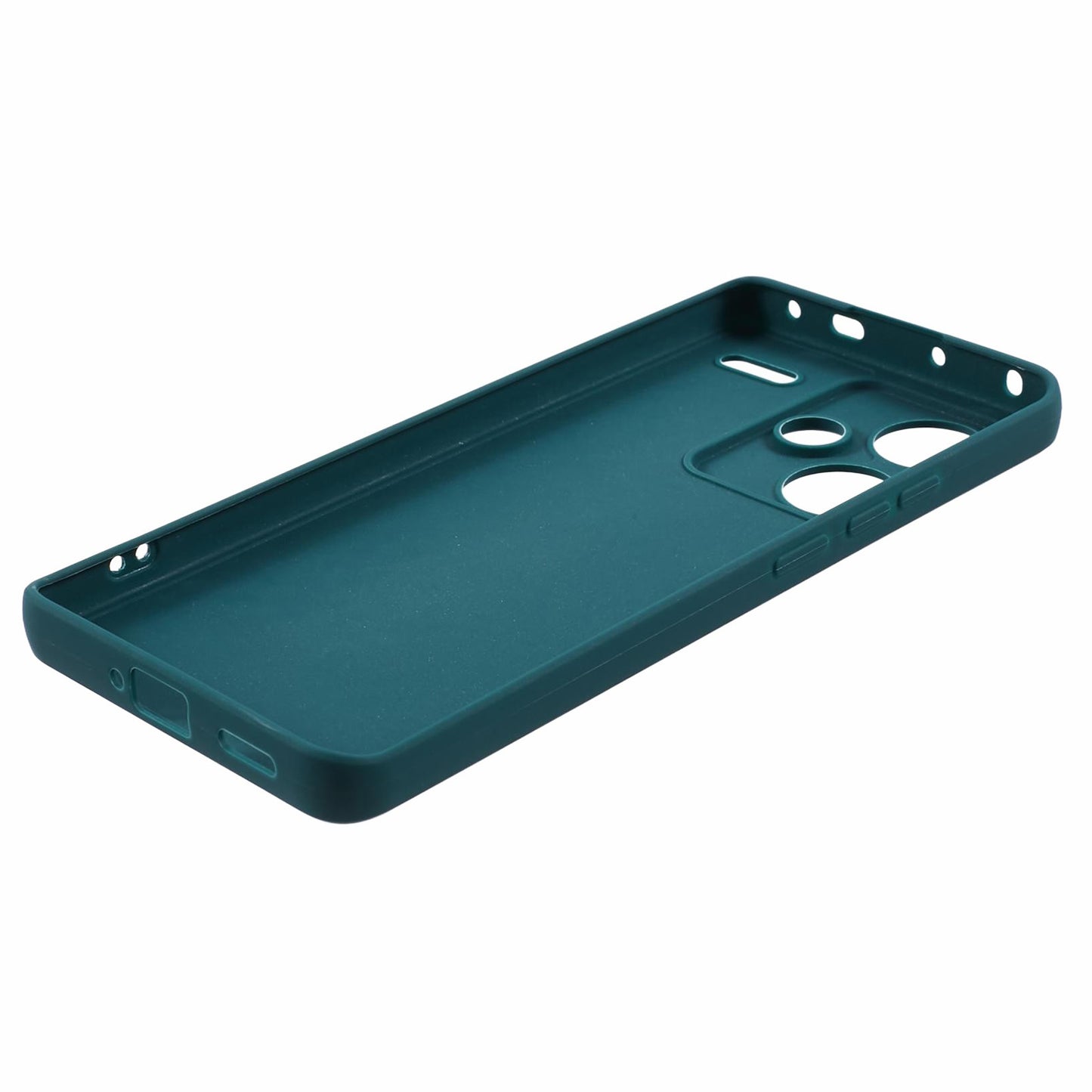 For Xiaomi Redmi Note 13 Pro+ 5G Case Straight Edge Soft TPU Phone Back Cover - Army Green