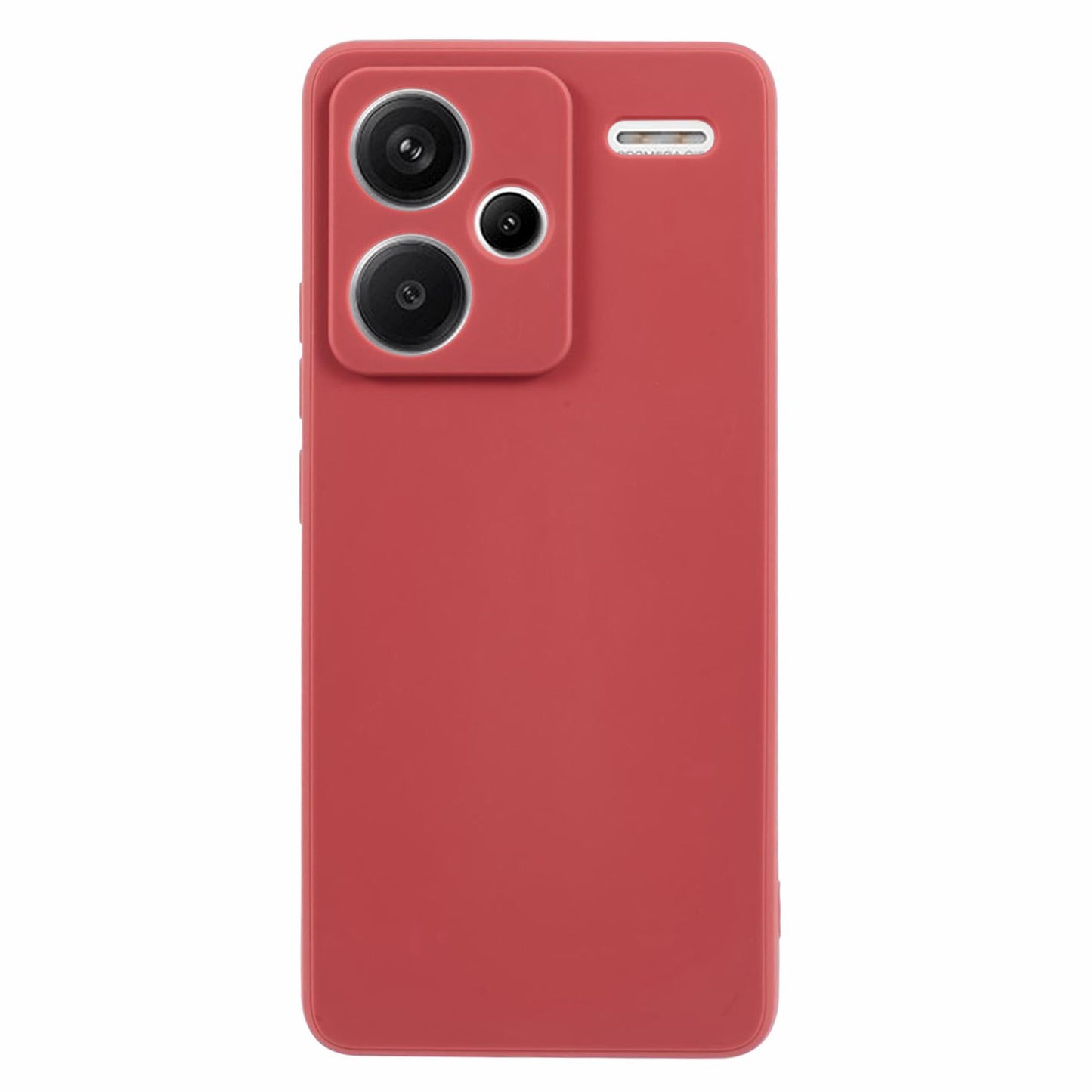 For Xiaomi Redmi Note 13 Pro+ 5G Case Straight Edge Soft TPU Phone Back Cover - Red