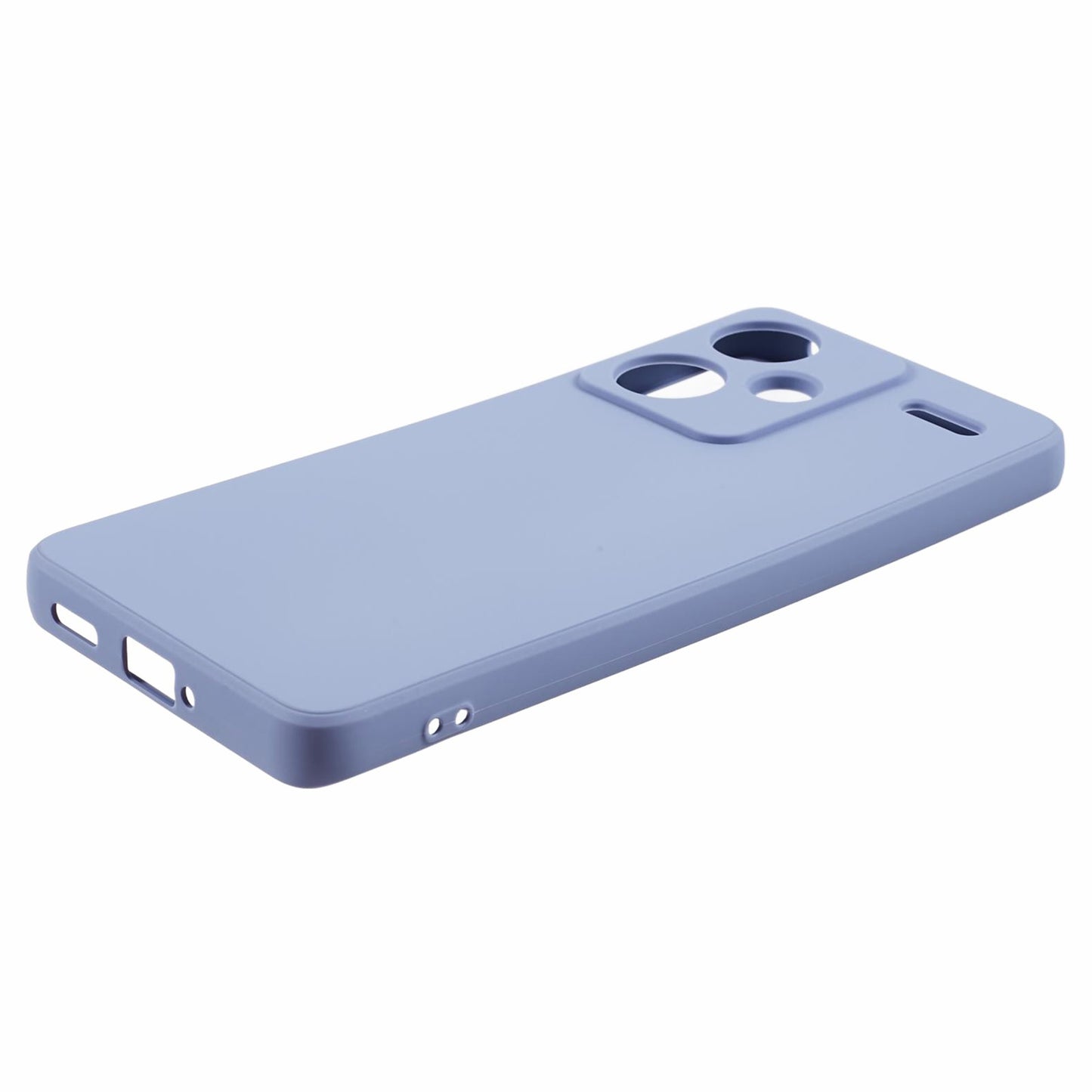 For Xiaomi Redmi Note 13 Pro+ 5G Case Straight Edge Soft TPU Phone Back Cover - Lavender Grey