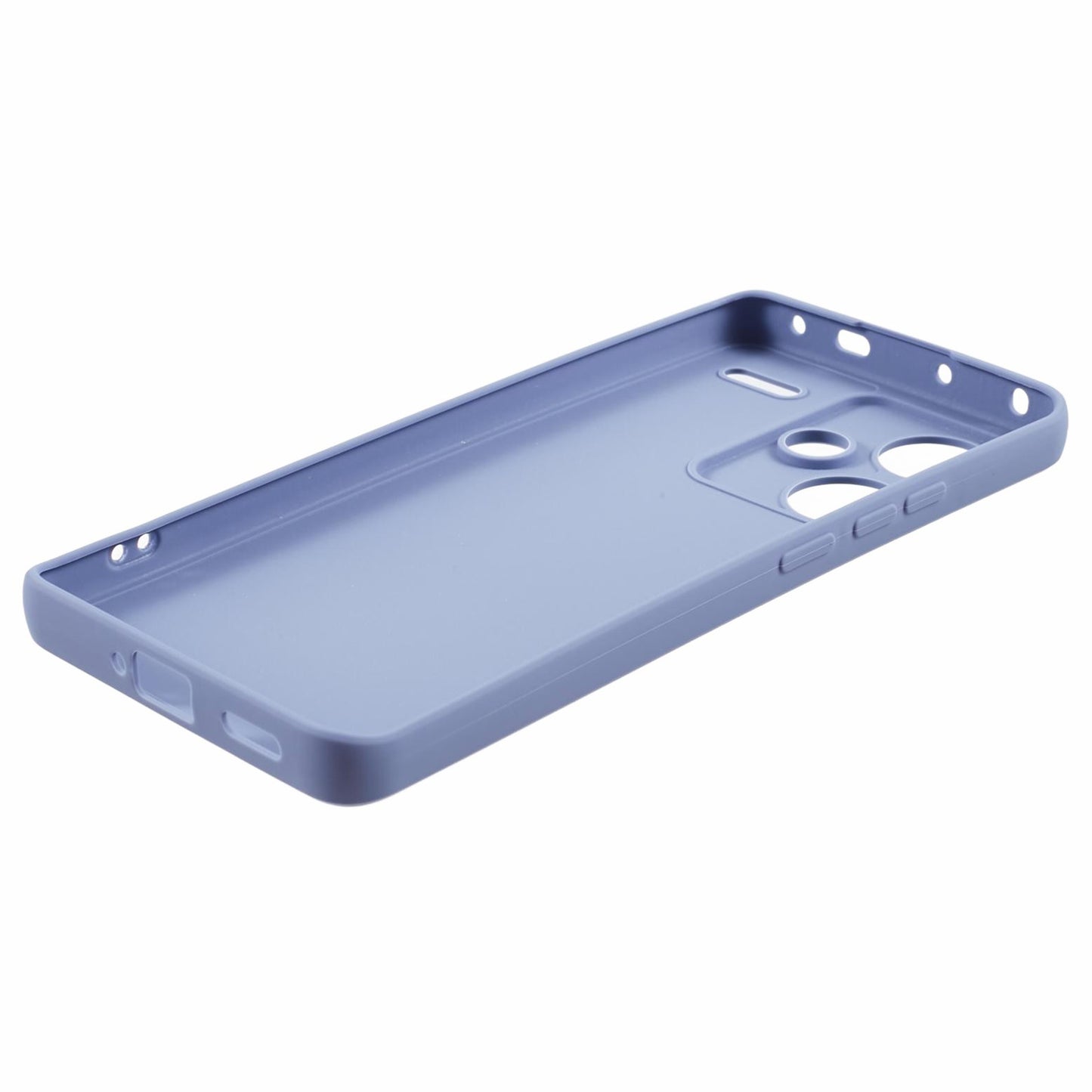 For Xiaomi Redmi Note 13 Pro+ 5G Case Straight Edge Soft TPU Phone Back Cover - Lavender Grey