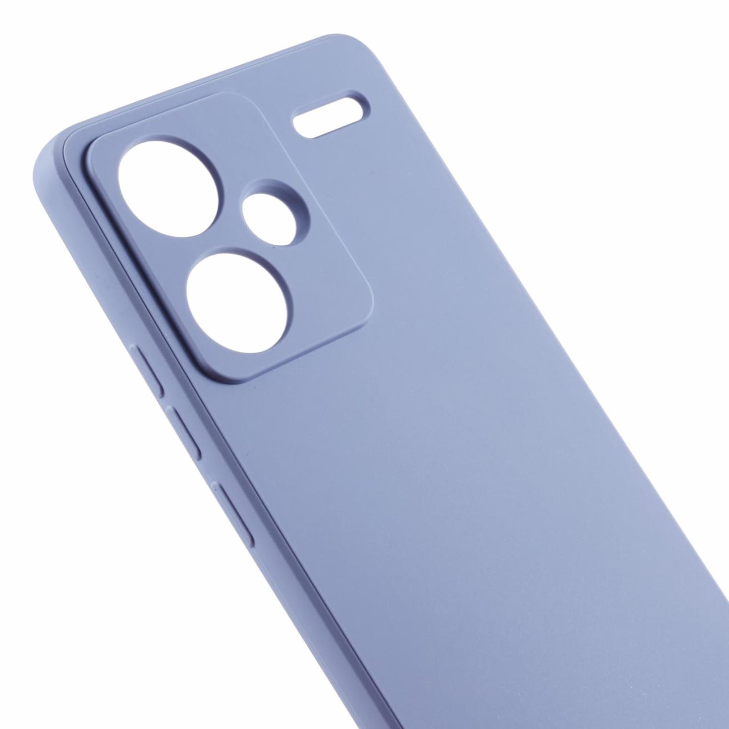 For Xiaomi Redmi Note 13 Pro+ 5G Case Straight Edge Soft TPU Phone Back Cover - Lavender Grey