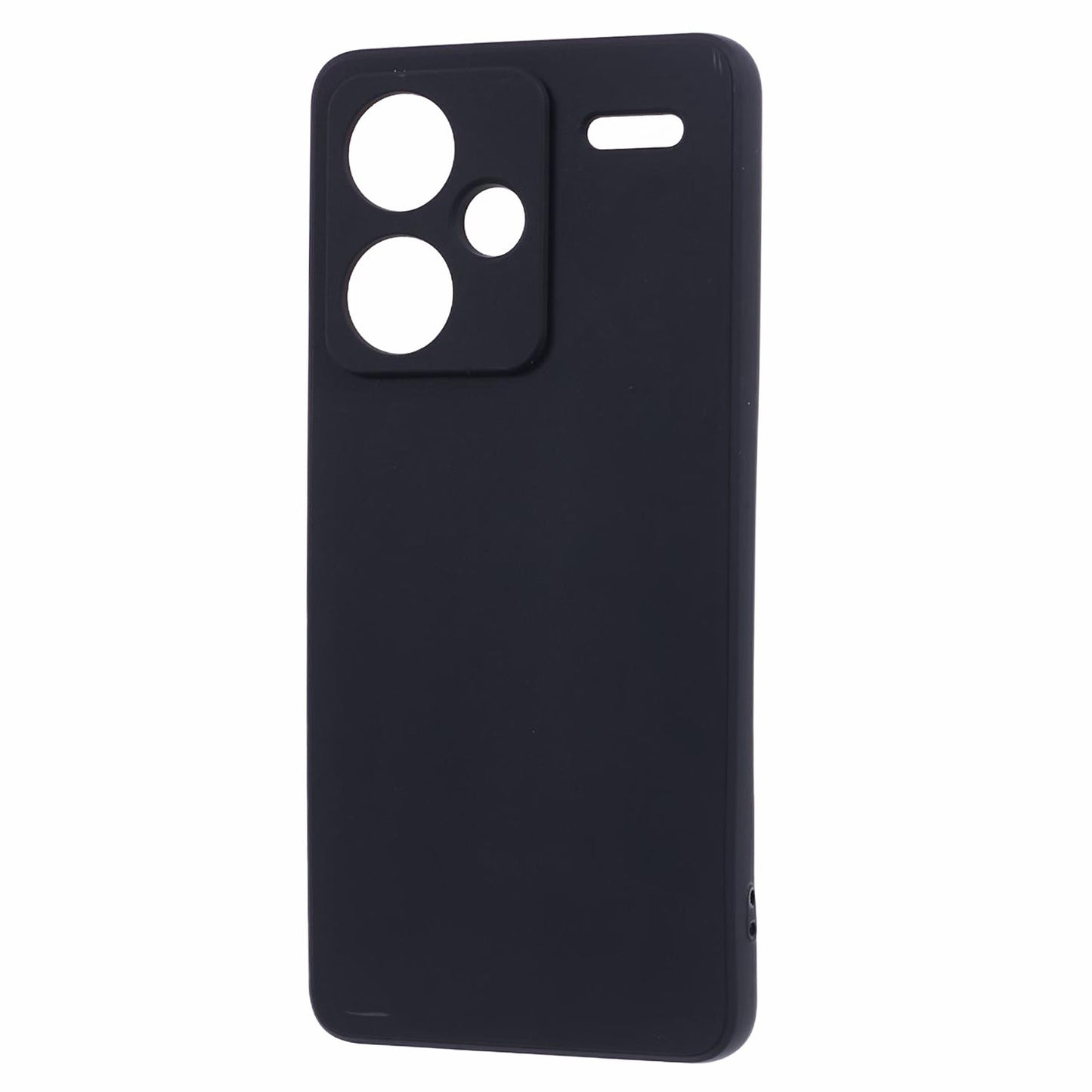 For Xiaomi Redmi Note 13 Pro+ 5G Case Straight Edge Soft TPU Phone Back Cover - Black