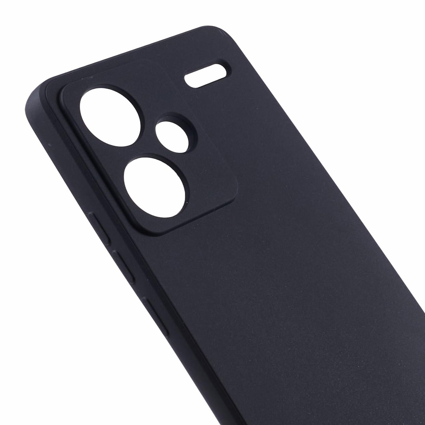 For Xiaomi Redmi Note 13 Pro+ 5G Case Straight Edge Soft TPU Phone Back Cover - Black