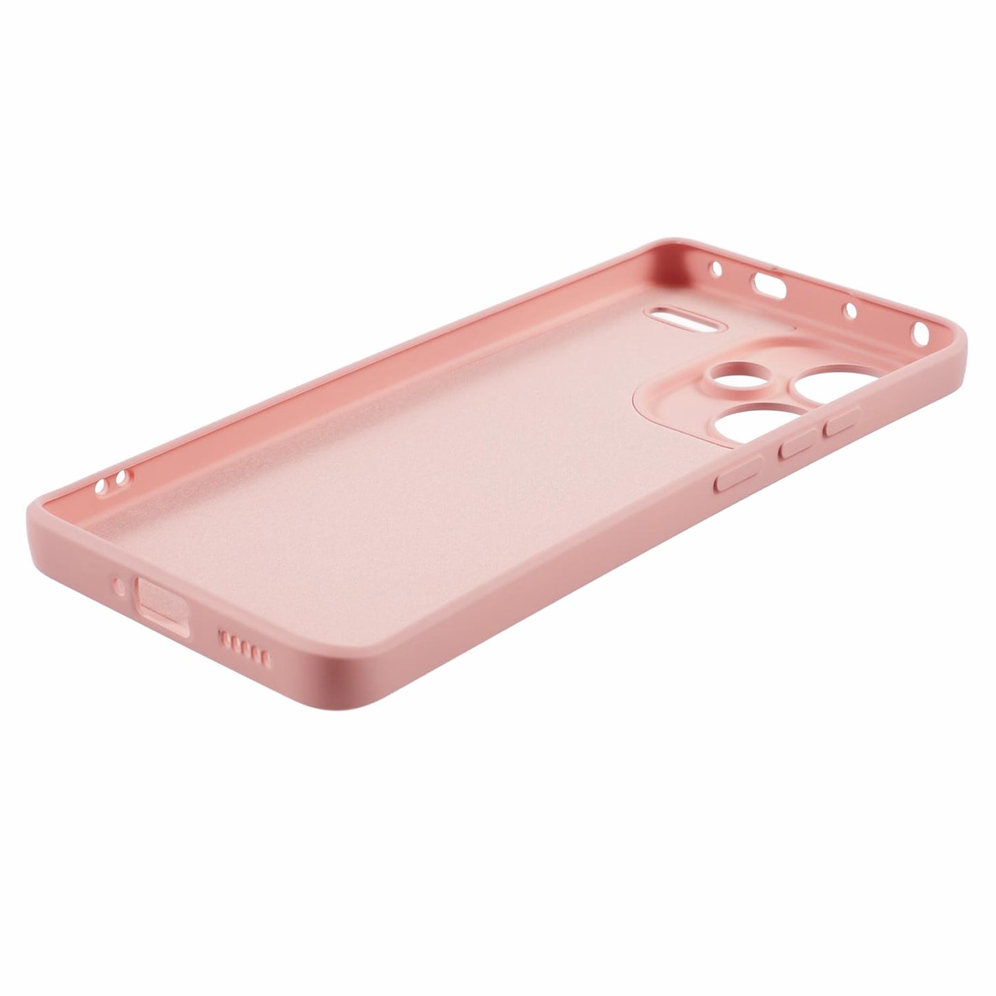 For Xiaomi Redmi Note 13 Pro+ 5G Case TPU Fiber Lining Protective Phone Cover - Pink