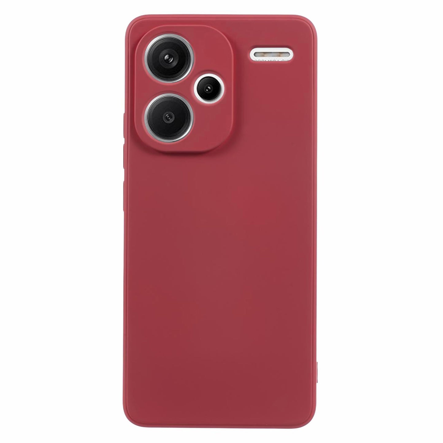 For Xiaomi Redmi Note 13 Pro+ 5G Case TPU Fiber Lining Protective Phone Cover - Hawthorn Red