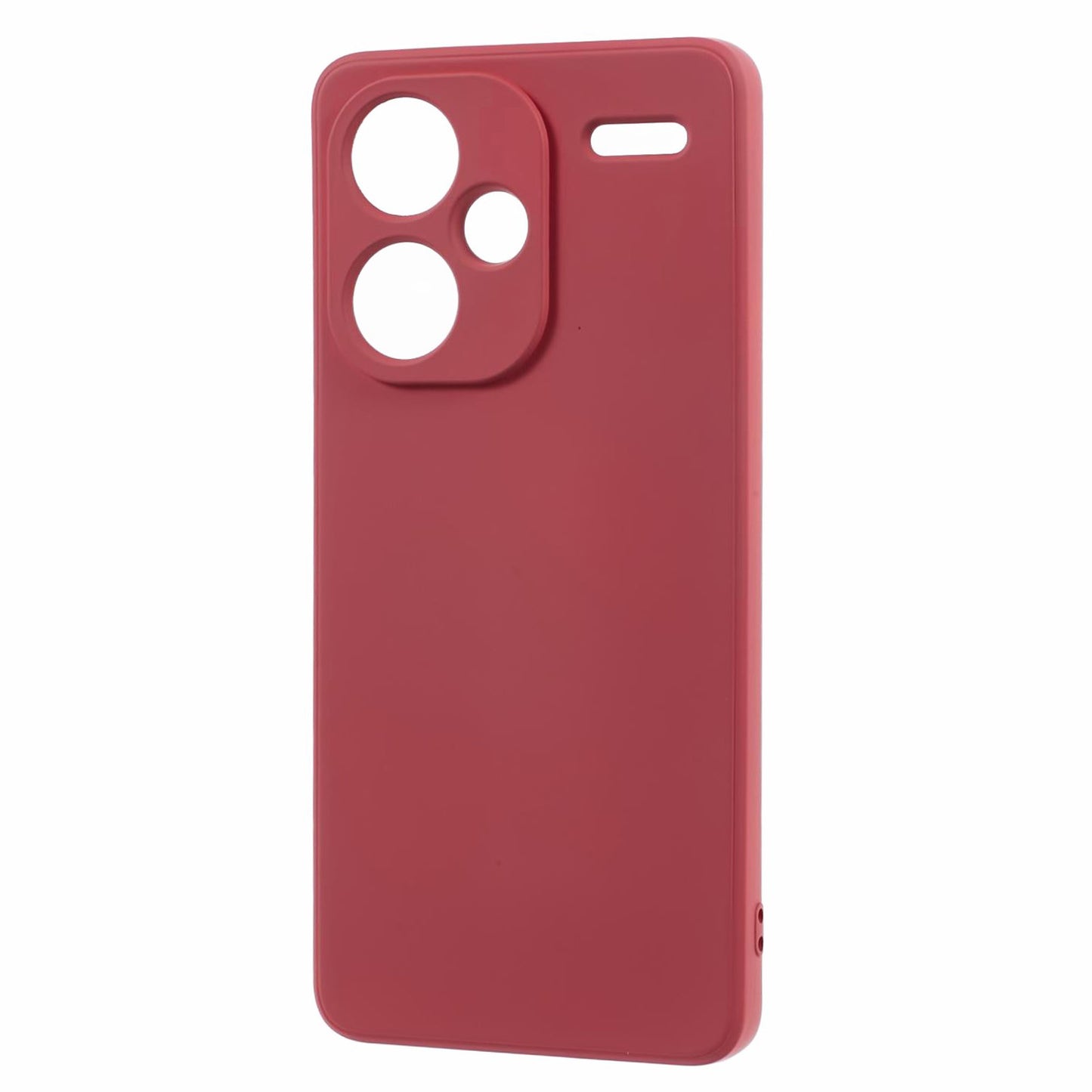 For Xiaomi Redmi Note 13 Pro+ 5G Case TPU Fiber Lining Protective Phone Cover - Hawthorn Red