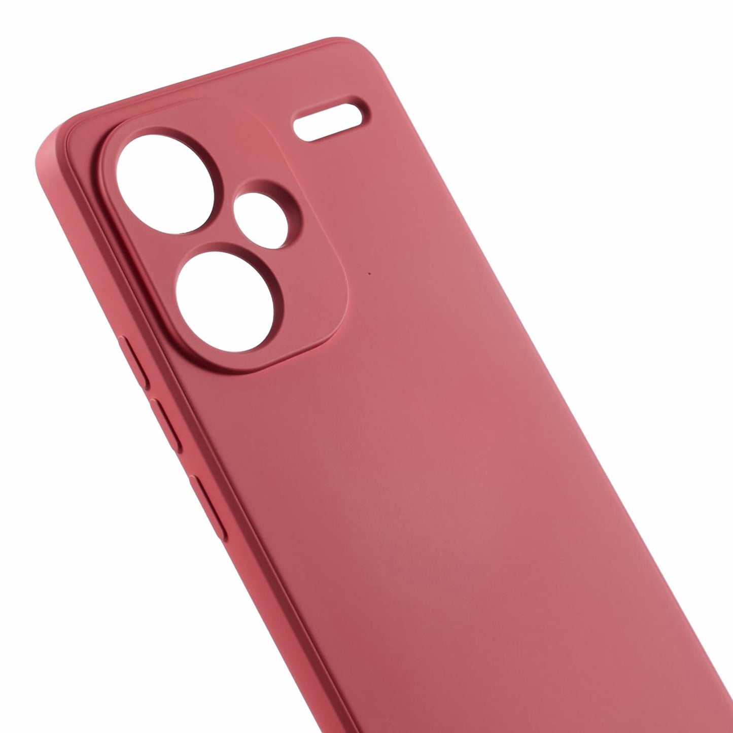 For Xiaomi Redmi Note 13 Pro+ 5G Case TPU Fiber Lining Protective Phone Cover - Hawthorn Red