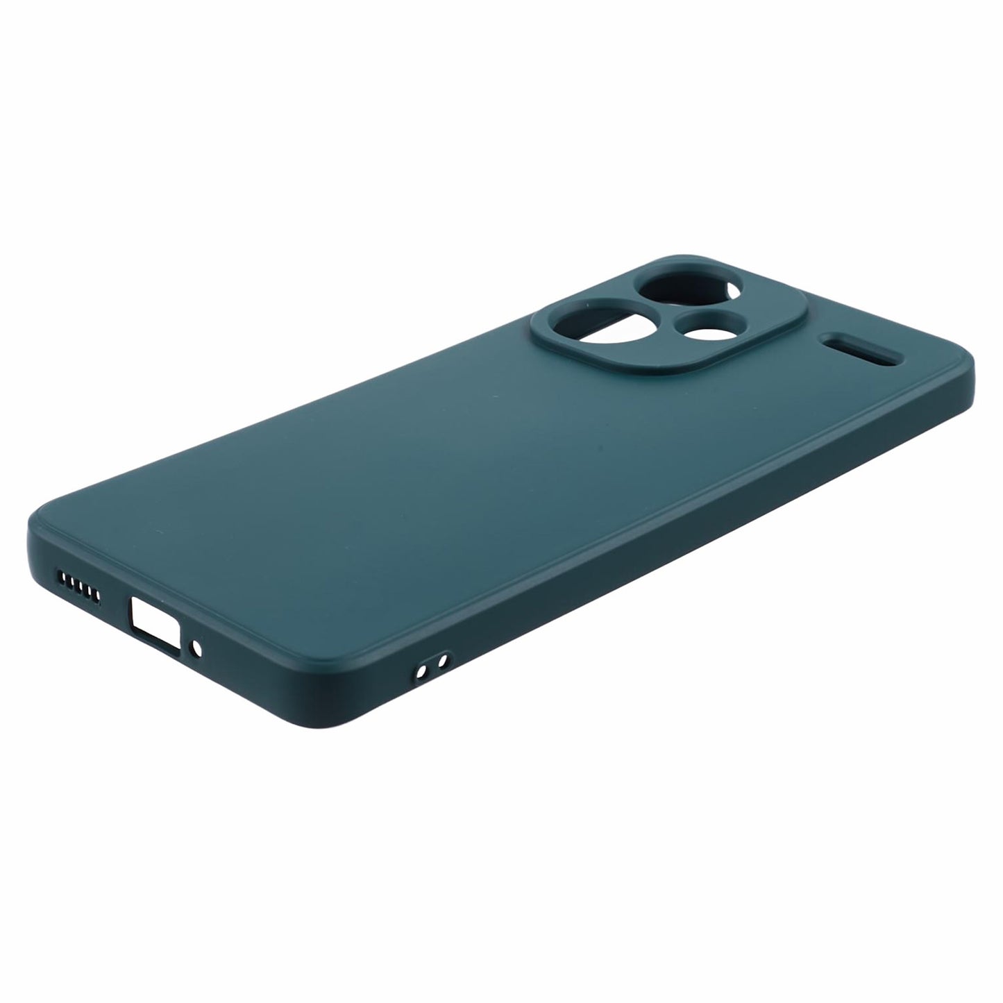 For Xiaomi Redmi Note 13 Pro+ 5G Case TPU Fiber Lining Protective Phone Cover - Army Green