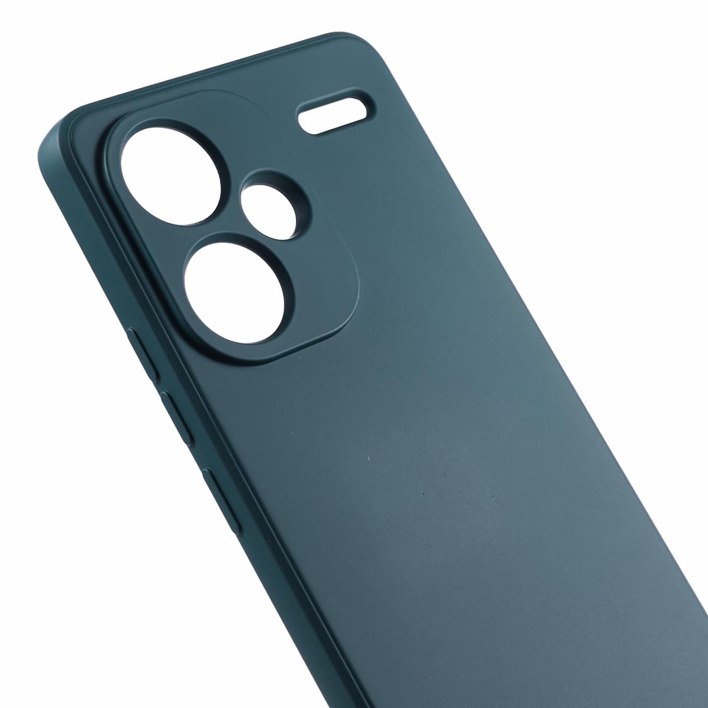 For Xiaomi Redmi Note 13 Pro+ 5G Case TPU Fiber Lining Protective Phone Cover - Army Green