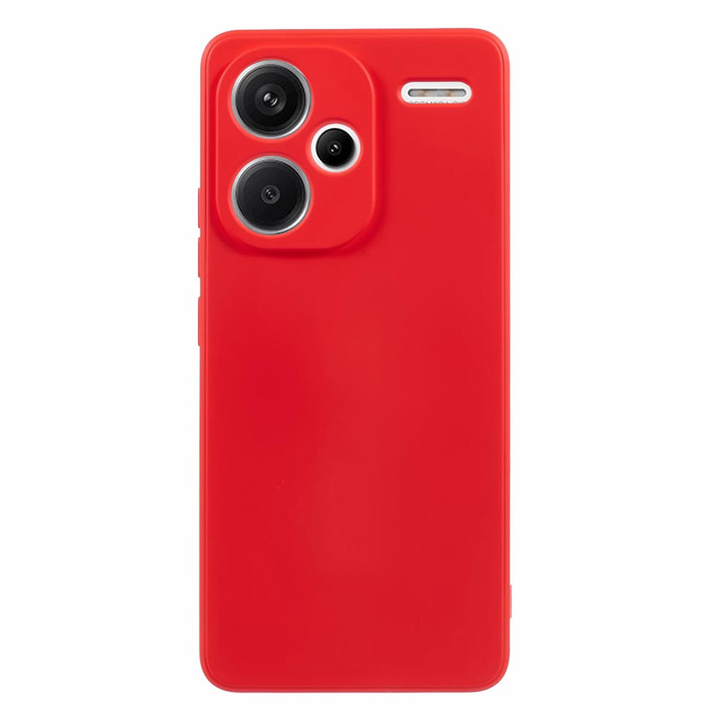 For Xiaomi Redmi Note 13 Pro+ 5G Case TPU Fiber Lining Protective Phone Cover - Red