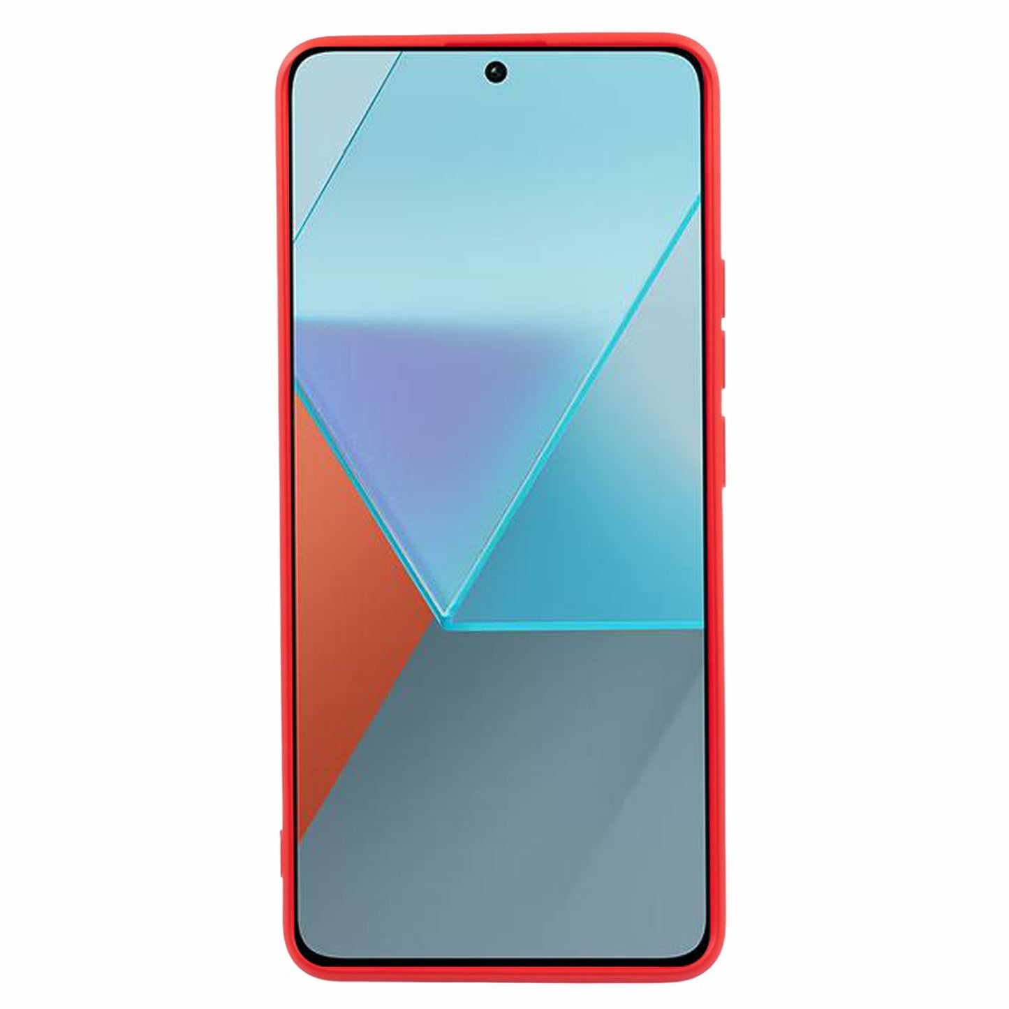For Xiaomi Redmi Note 13 Pro+ 5G Case TPU Fiber Lining Protective Phone Cover - Red