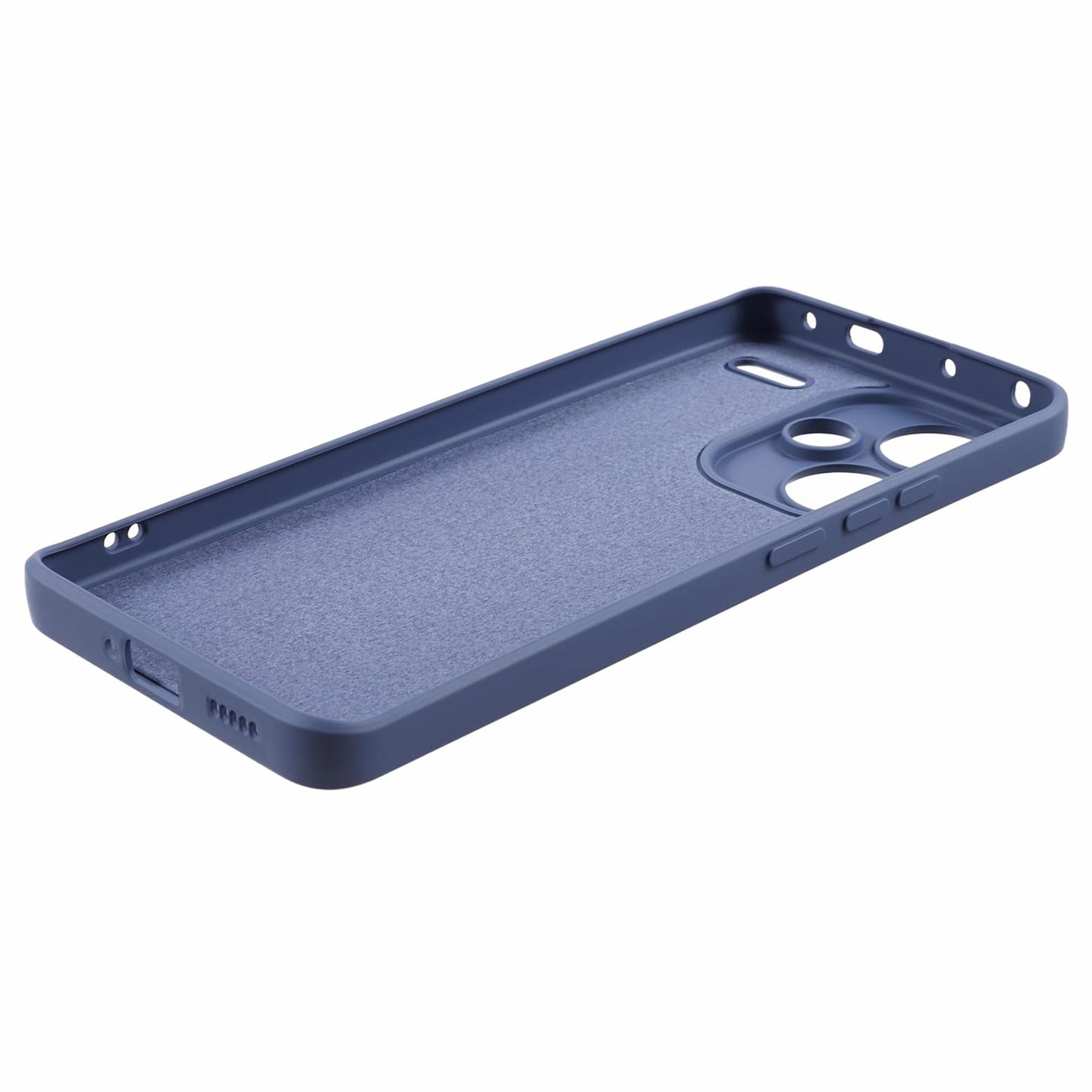 For Xiaomi Redmi Note 13 Pro+ 5G Case TPU Fiber Lining Protective Phone Cover - Lavender Grey