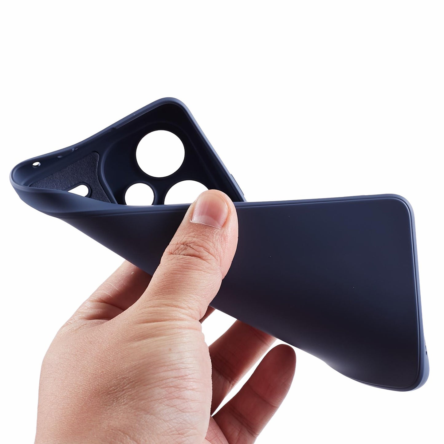 For Xiaomi Redmi Note 13 Pro+ 5G Case TPU Fiber Lining Protective Phone Cover - Lavender Grey