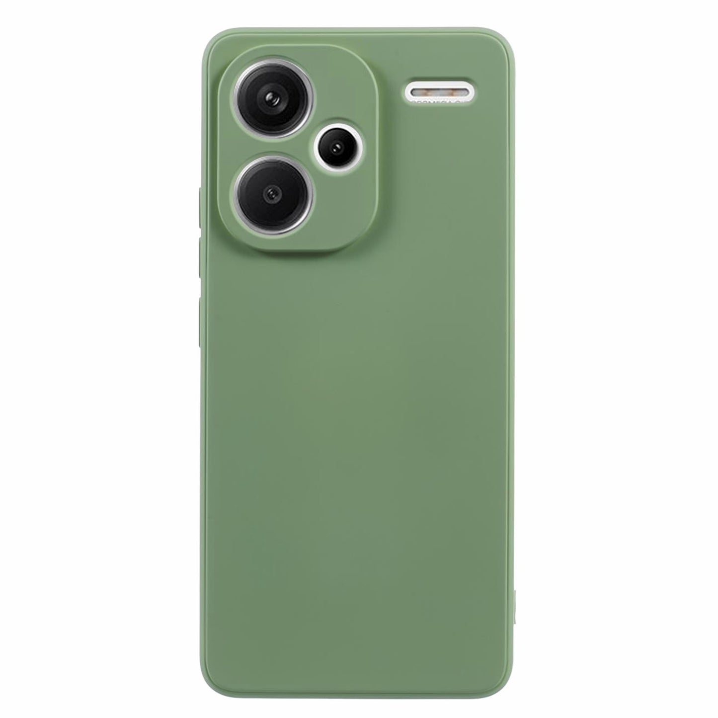 For Xiaomi Redmi Note 13 Pro+ 5G Case TPU Fiber Lining Protective Phone Cover - Matcha Green