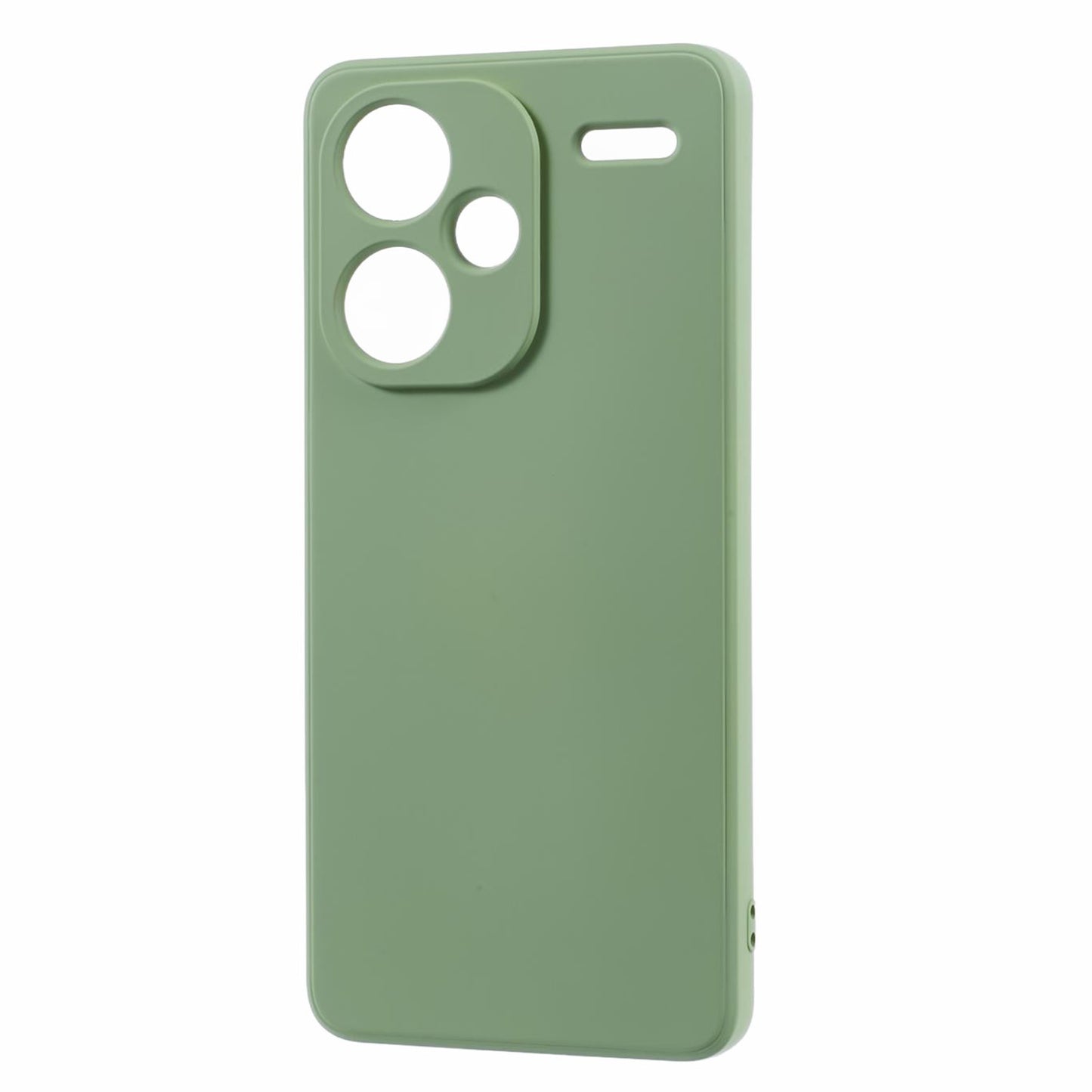For Xiaomi Redmi Note 13 Pro+ 5G Case TPU Fiber Lining Protective Phone Cover - Matcha Green