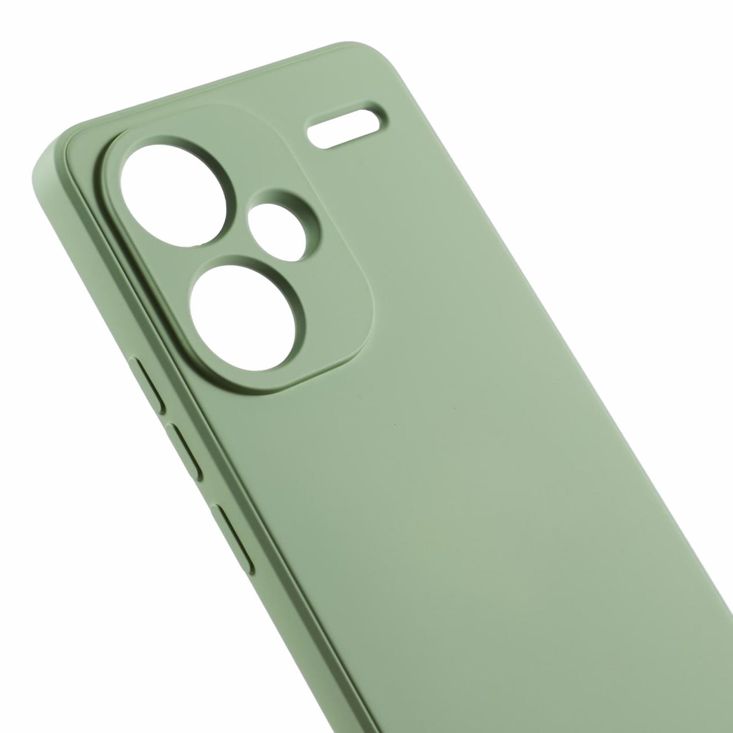 For Xiaomi Redmi Note 13 Pro+ 5G Case TPU Fiber Lining Protective Phone Cover - Matcha Green