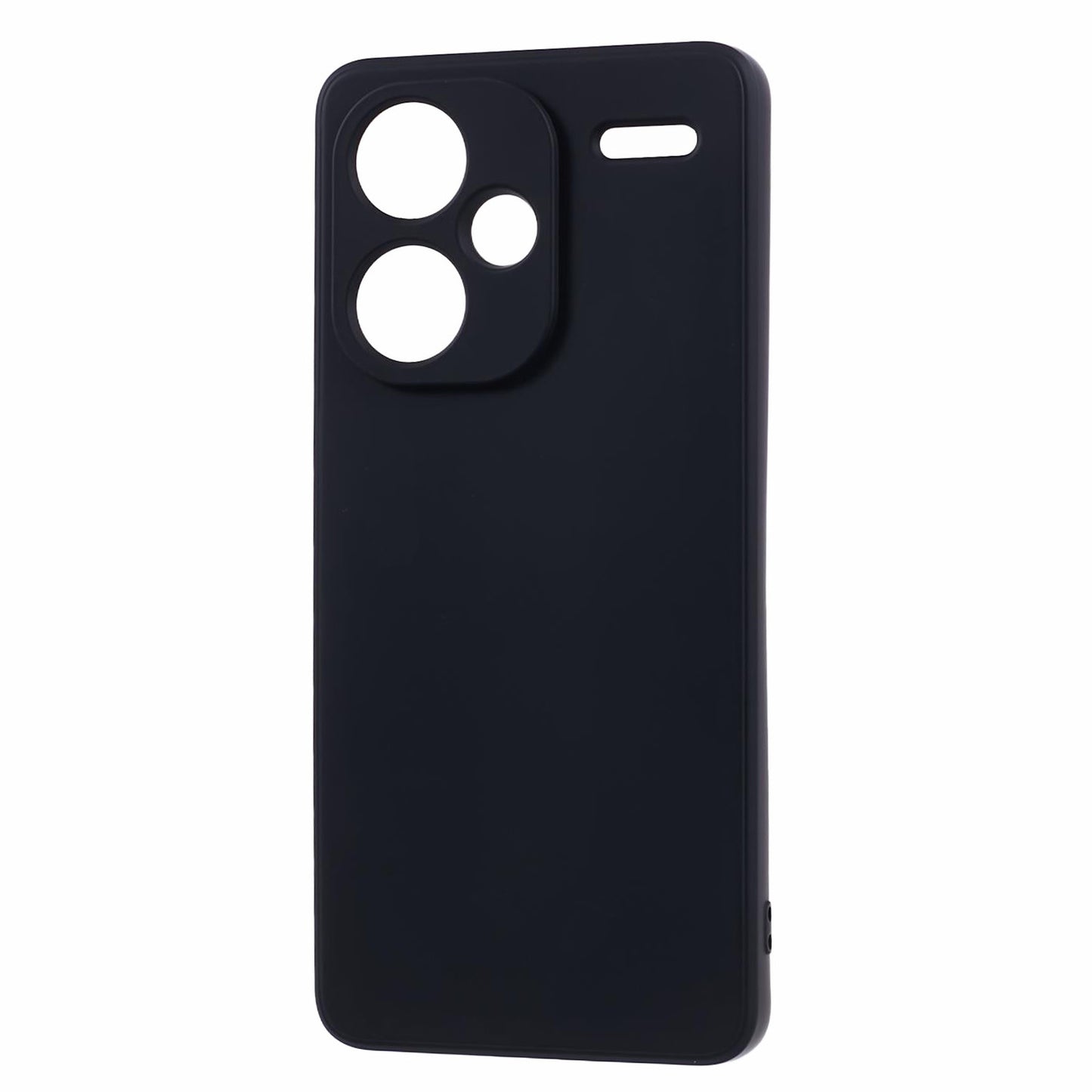 For Xiaomi Redmi Note 13 Pro+ 5G Case TPU Fiber Lining Protective Phone Cover - Black