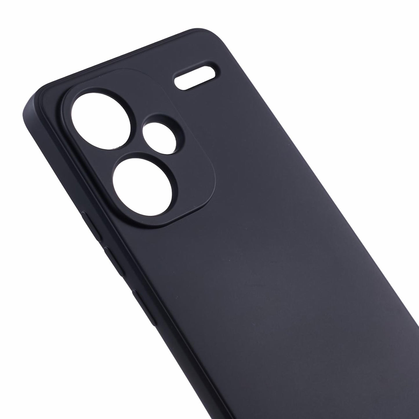 For Xiaomi Redmi Note 13 Pro+ 5G Case TPU Fiber Lining Protective Phone Cover - Black
