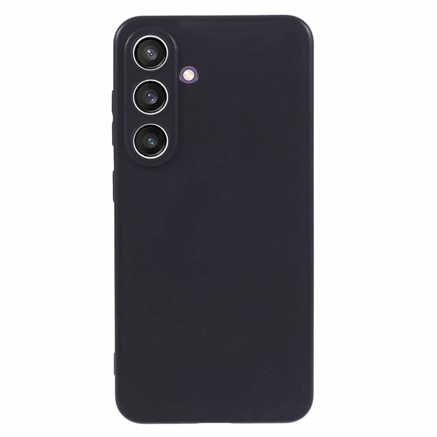 For Samsung Galaxy S24 Case Precise Cutouts Matte Soft TPU Phone Back Cover - Black