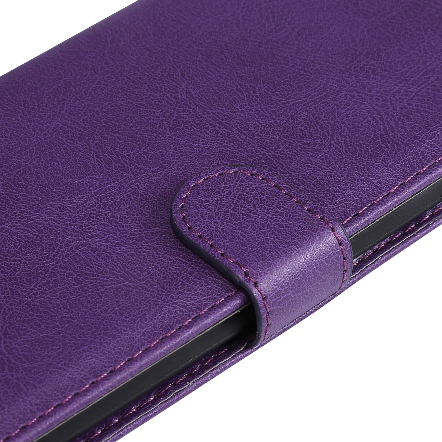 KT Leather Series-2 For Xiaomi Redmi Note 13 Pro+ 5G Case Solid Color Leather Magnetic Closure Phone Cover - Purple