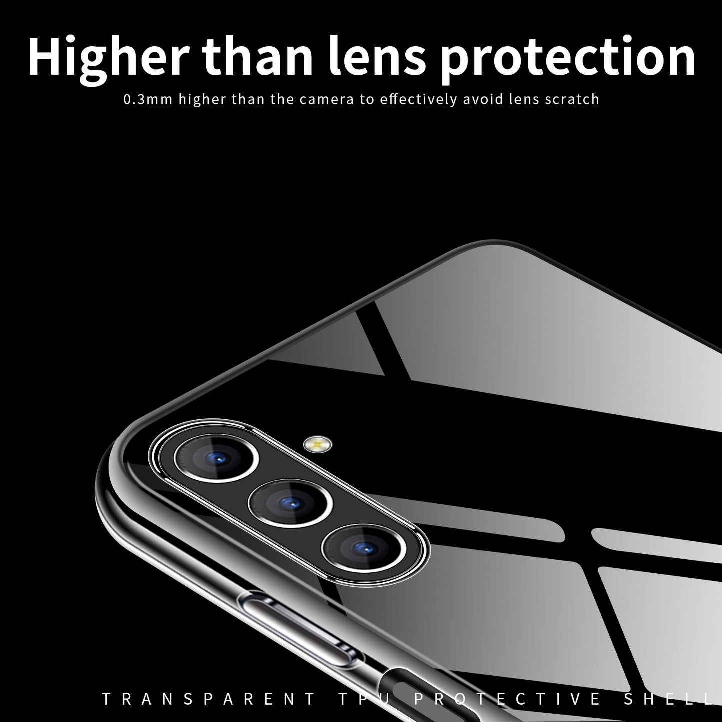 MOFI Transparent Phone Cover for Samsung Galaxy S24 Case Shockproof TPU Protector