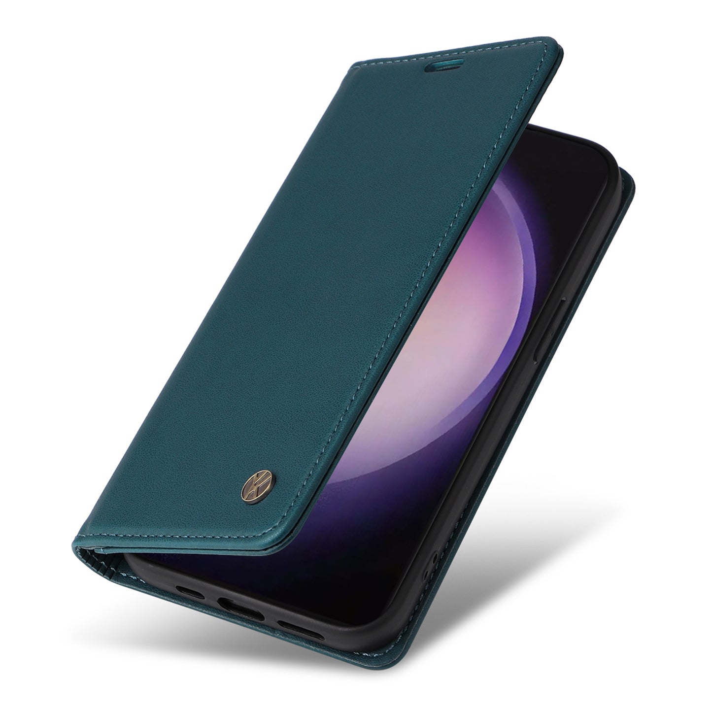YIKATU YK-001 for Samsung Galaxy S24 Ultra Case PU Leather Magnetic Wallet Phone Cover - Green