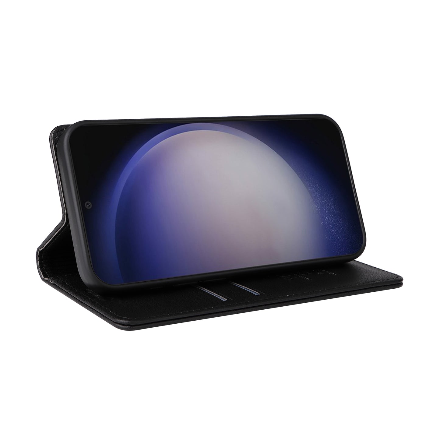 YIKATU YK-001 For Samsung Galaxy S24+ Case Magnetic Auto Closing Leather Phone Cover - Black