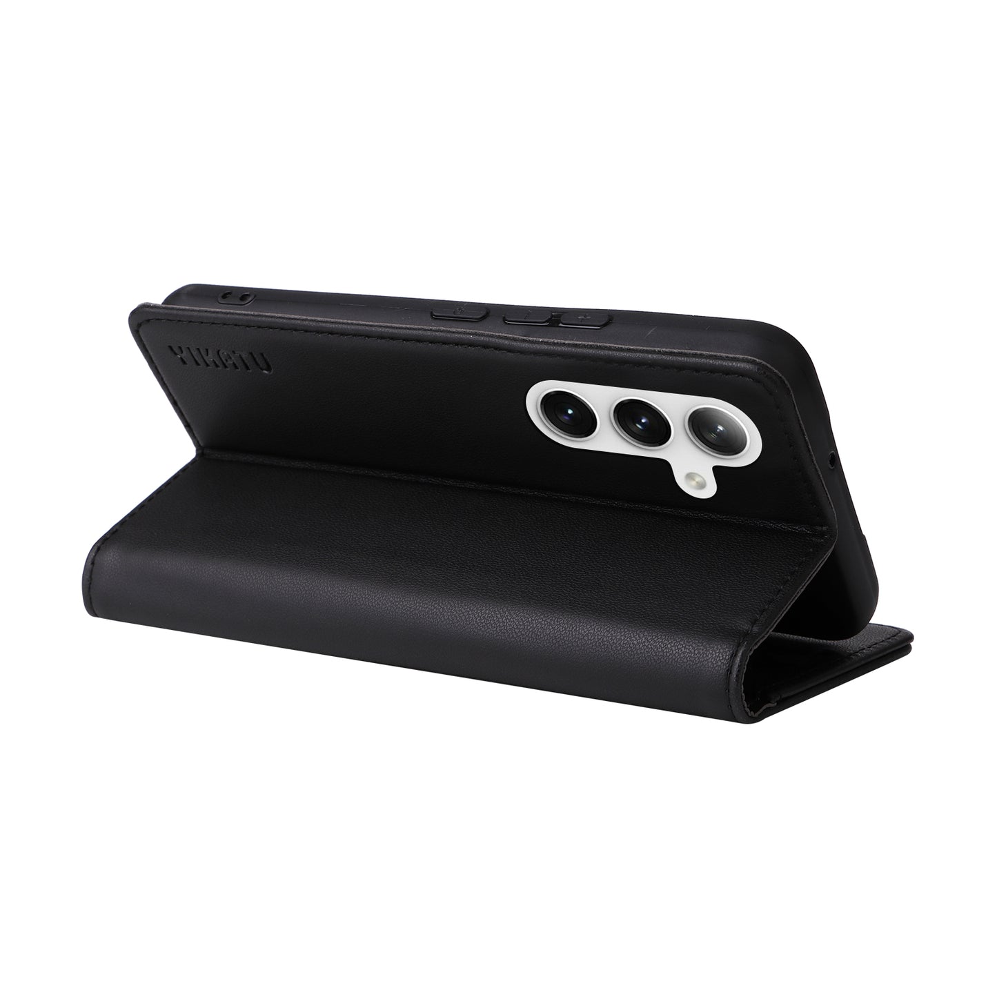 YIKATU YK-001 For Samsung Galaxy S24+ Case Magnetic Auto Closing Leather Phone Cover - Black