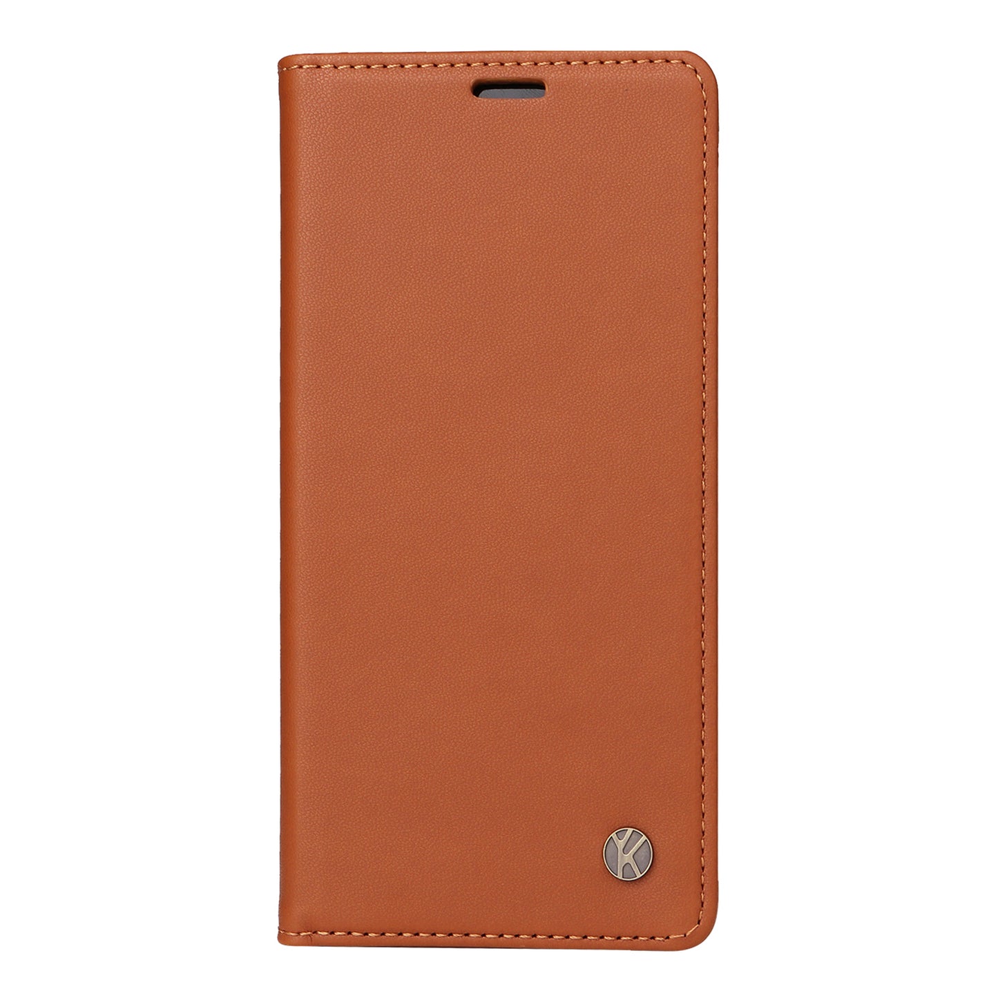 YIKATU YK-001 For Samsung Galaxy S24+ Case Magnetic Auto Closing Leather Phone Cover - Brown