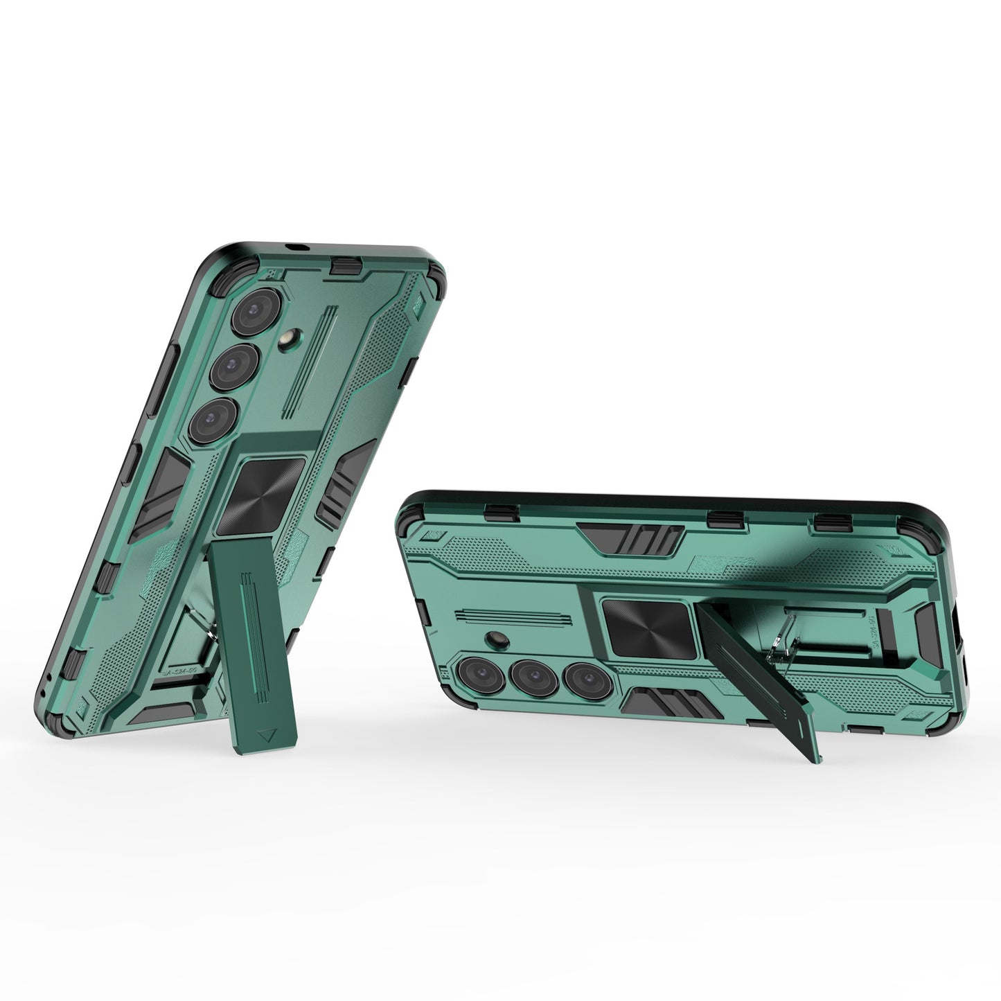 For Samsung Galaxy S24 Case Kickstand Rugged Protective Phone Cover - Green