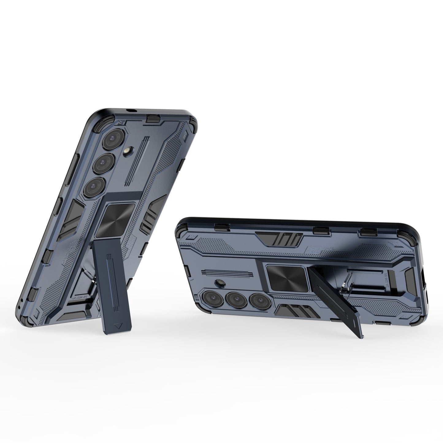 For Samsung Galaxy S24 Case Kickstand Rugged Protective Phone Cover - Blue