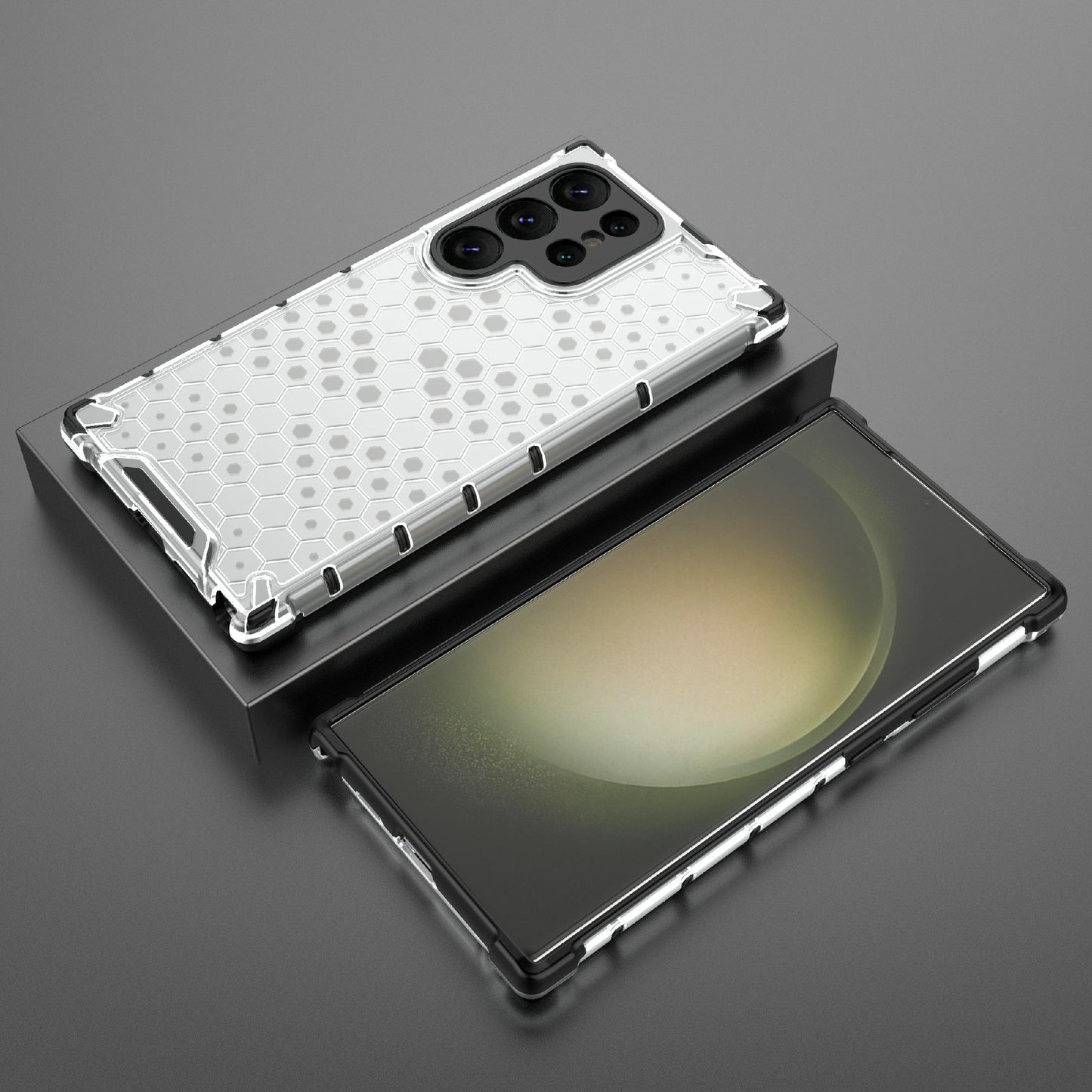 For Samsung Galaxy S24 Ultra Case Anti-drop Protective Phone Cover - Grey
