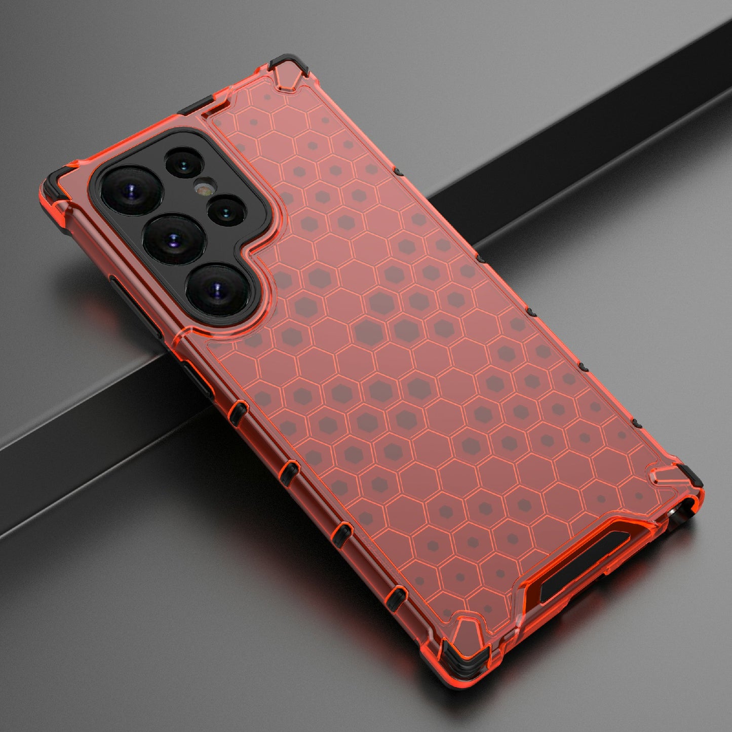 For Samsung Galaxy S24 Ultra Case Anti-drop Protective Phone Cover - Red