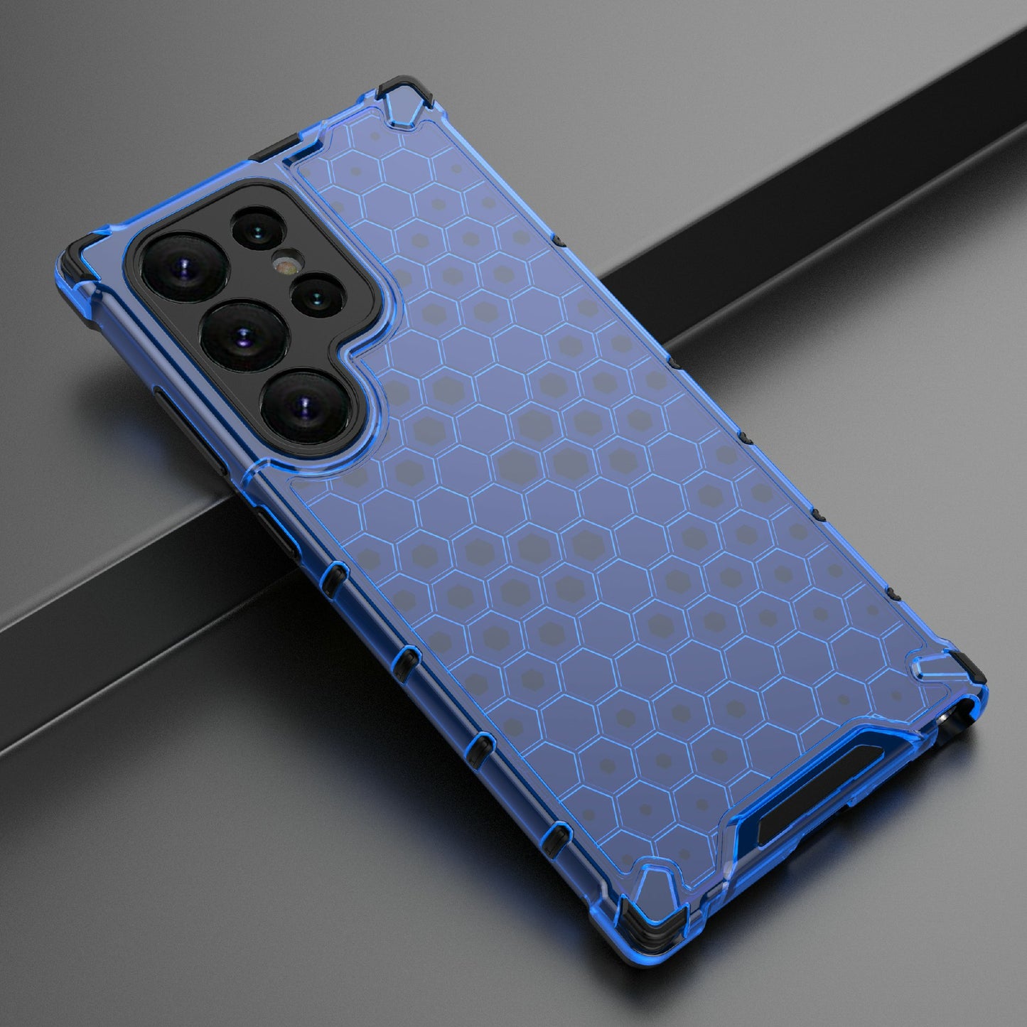 For Samsung Galaxy S24 Ultra Case Anti-drop Protective Phone Cover - Blue