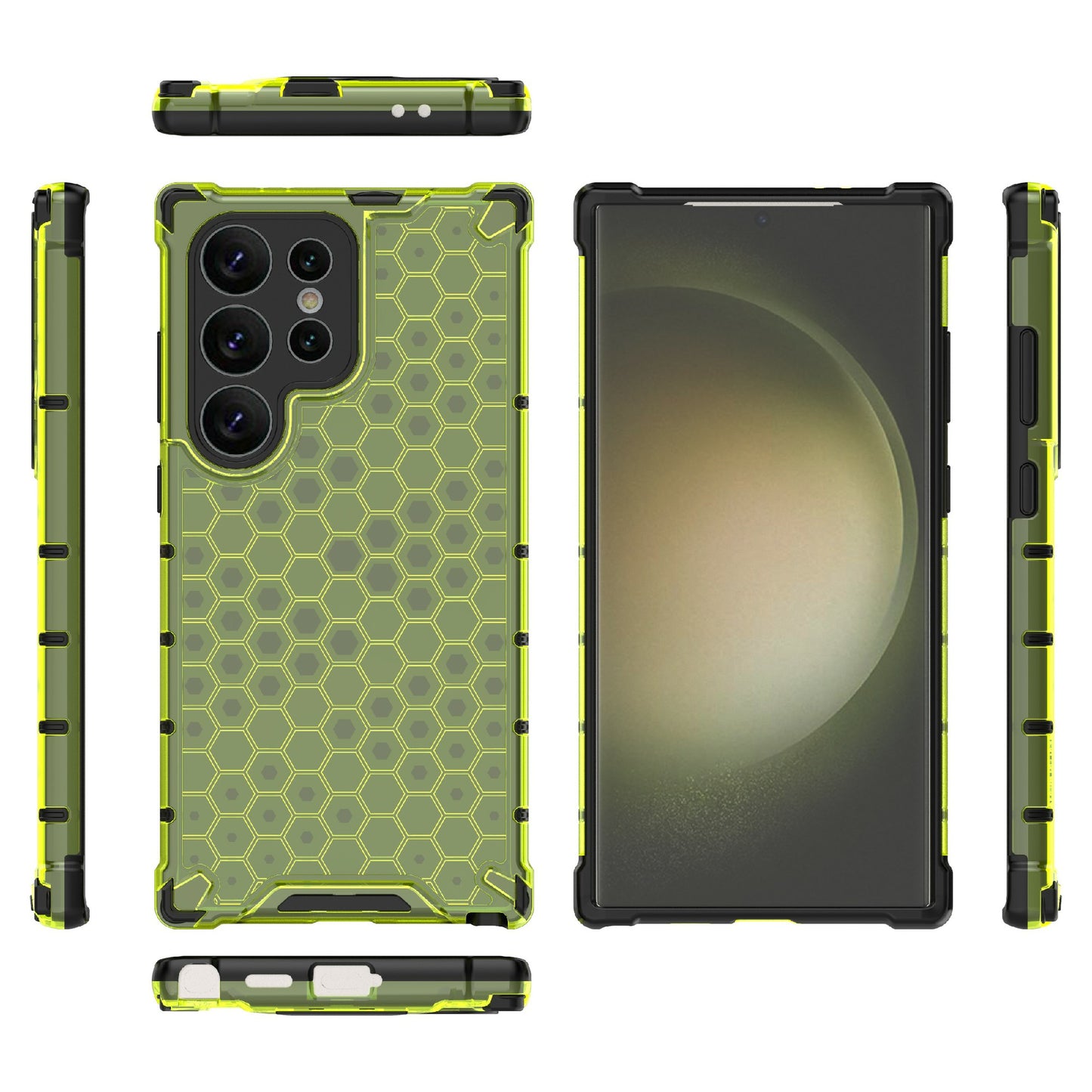 For Samsung Galaxy S24 Ultra Case Anti-drop Protective Phone Cover - Green